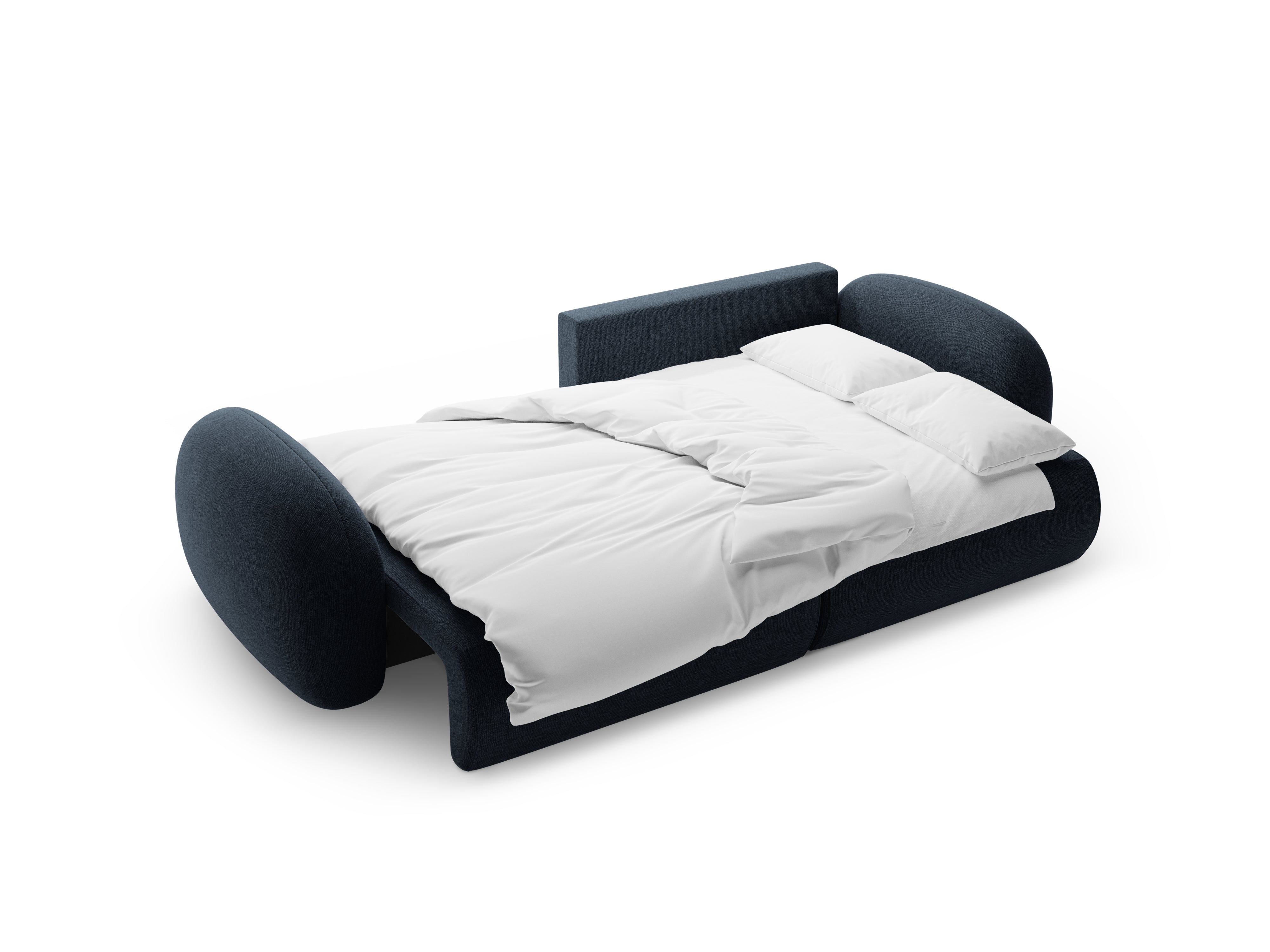 Universal corner sofa with sleeping function for 4 people TONALE navy blue