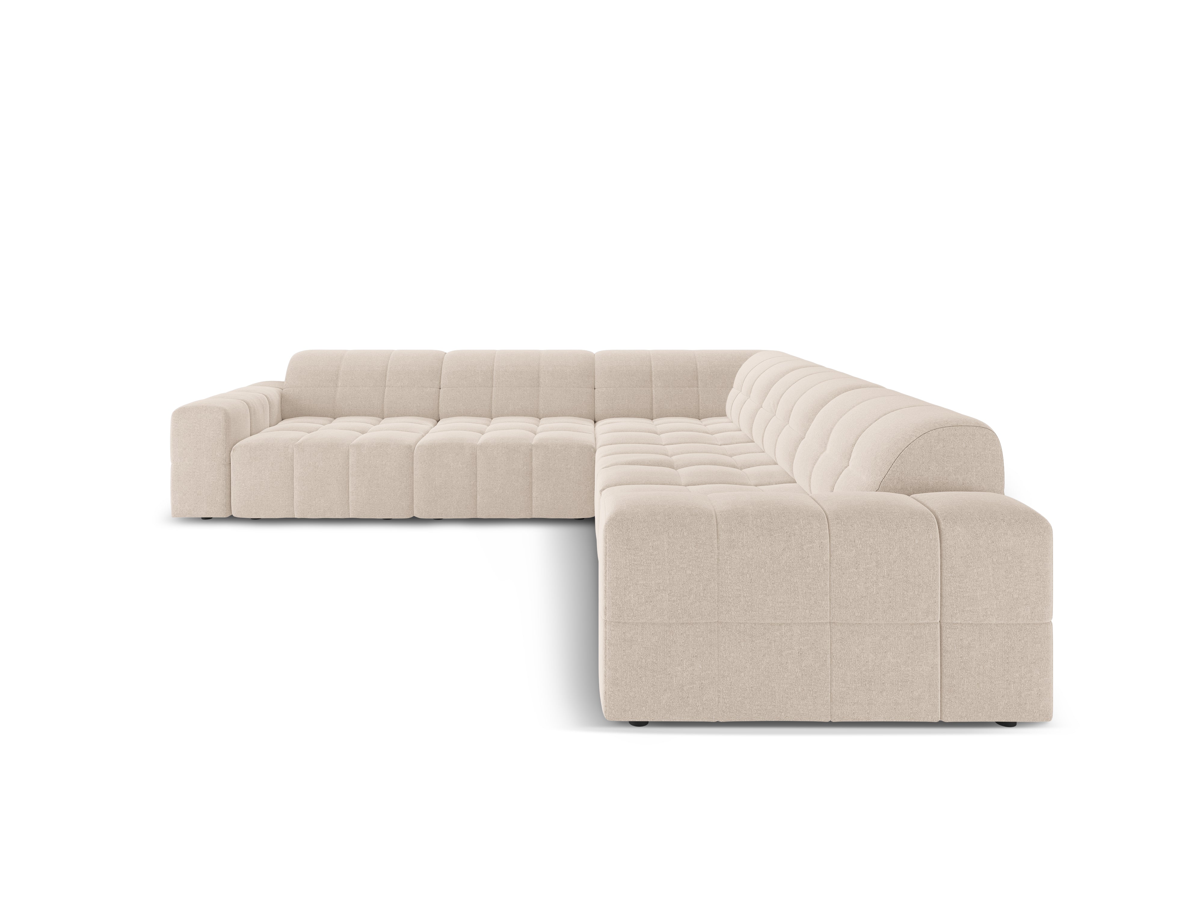 Symmetrical Corner Sofa CHICAGO Beige Chenille