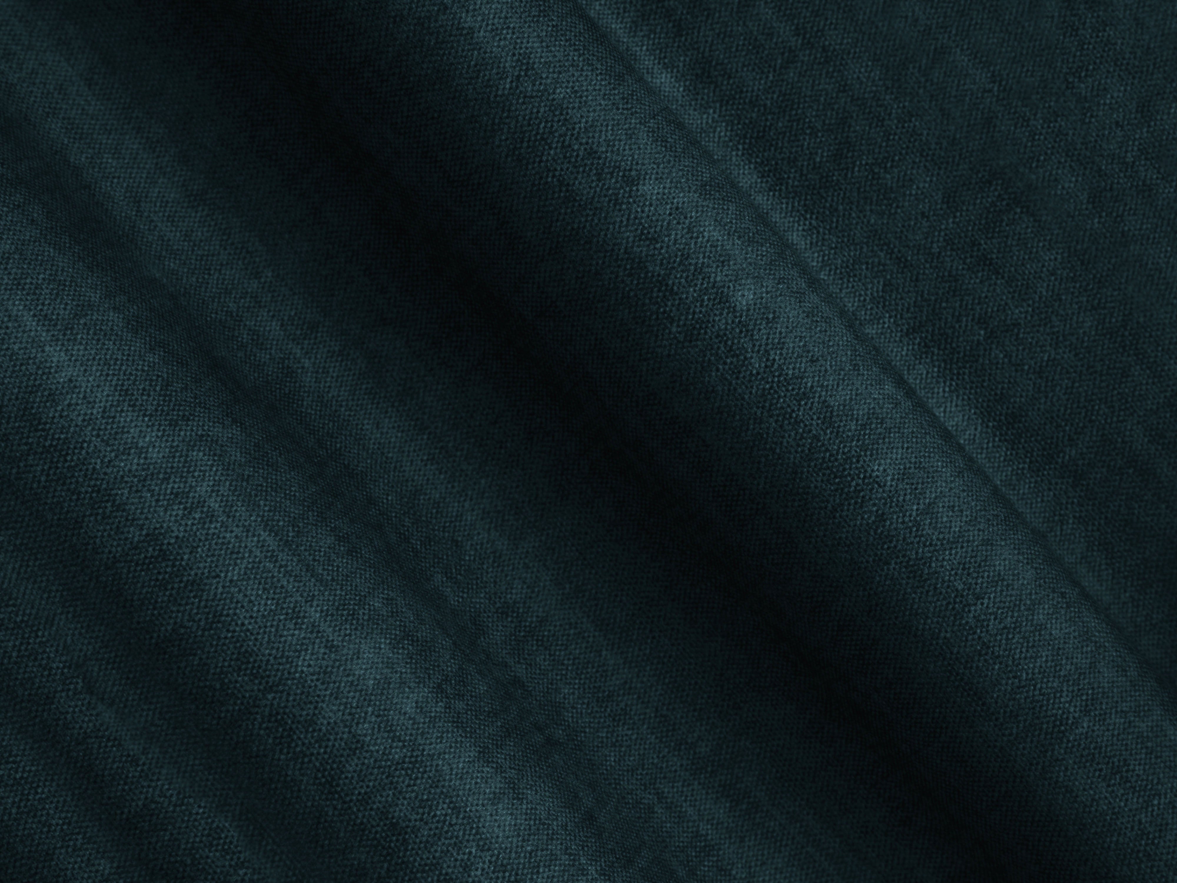 Velvet pouf CAMPI petrol