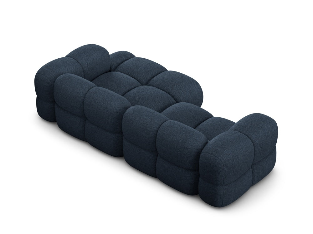Right-facing 3-seater sofa LORETTO blue