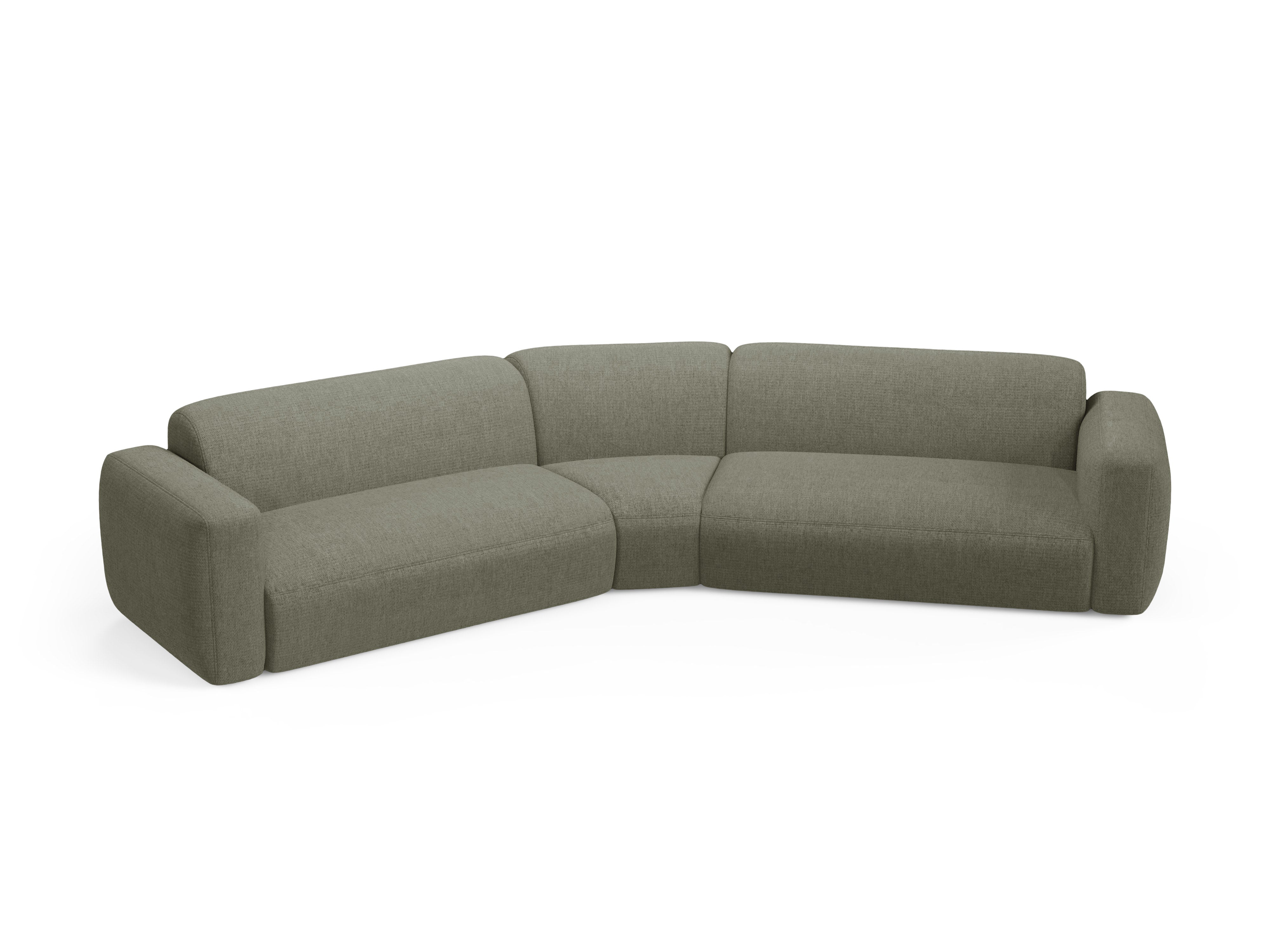 Symmetrical Corner Sofa STRINO Olive Chenille
