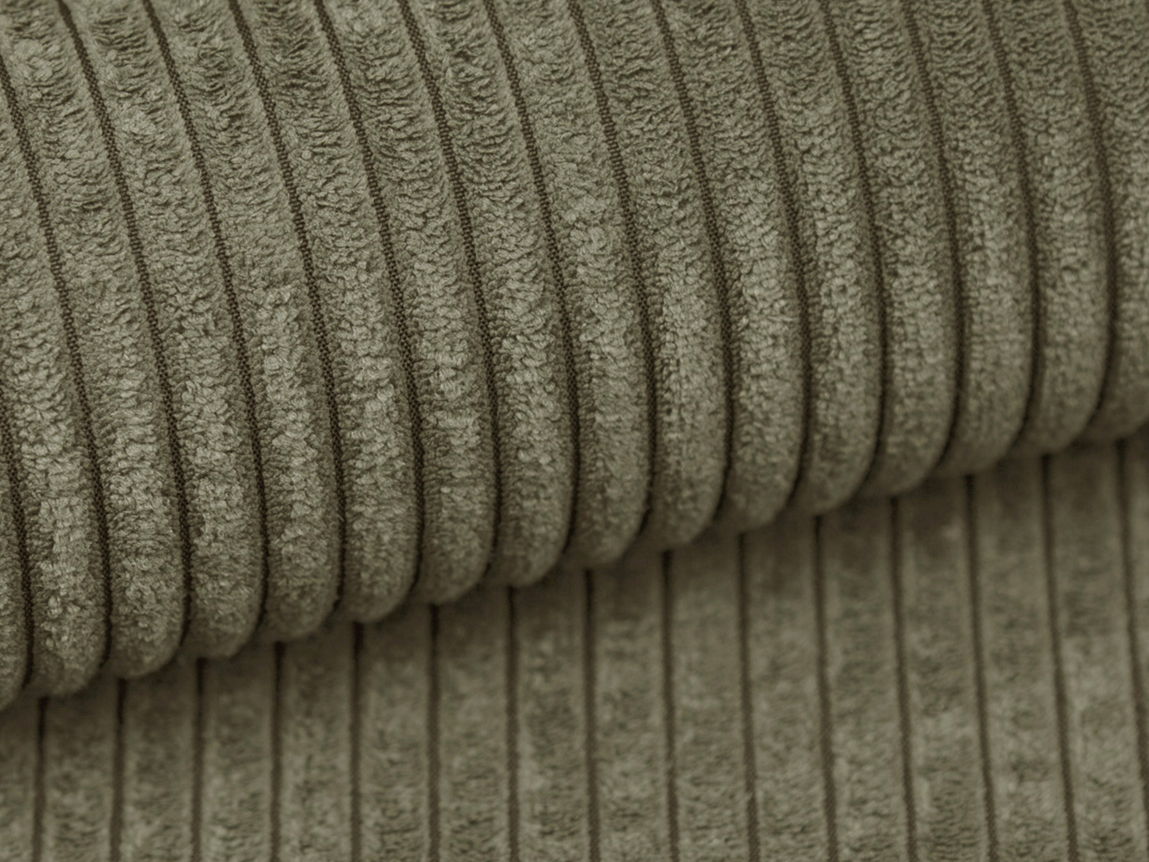 Right-facing 4-seater CAMPI green corduroy