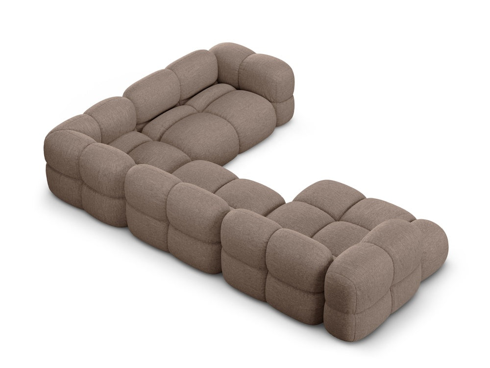 U-förmiger Ecksofa rechts LORETTO cappuccino