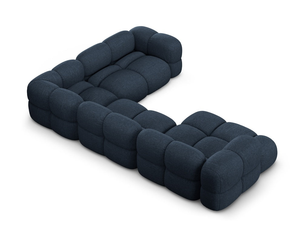 Right-facing U-shaped corner sofa LORETTO blue