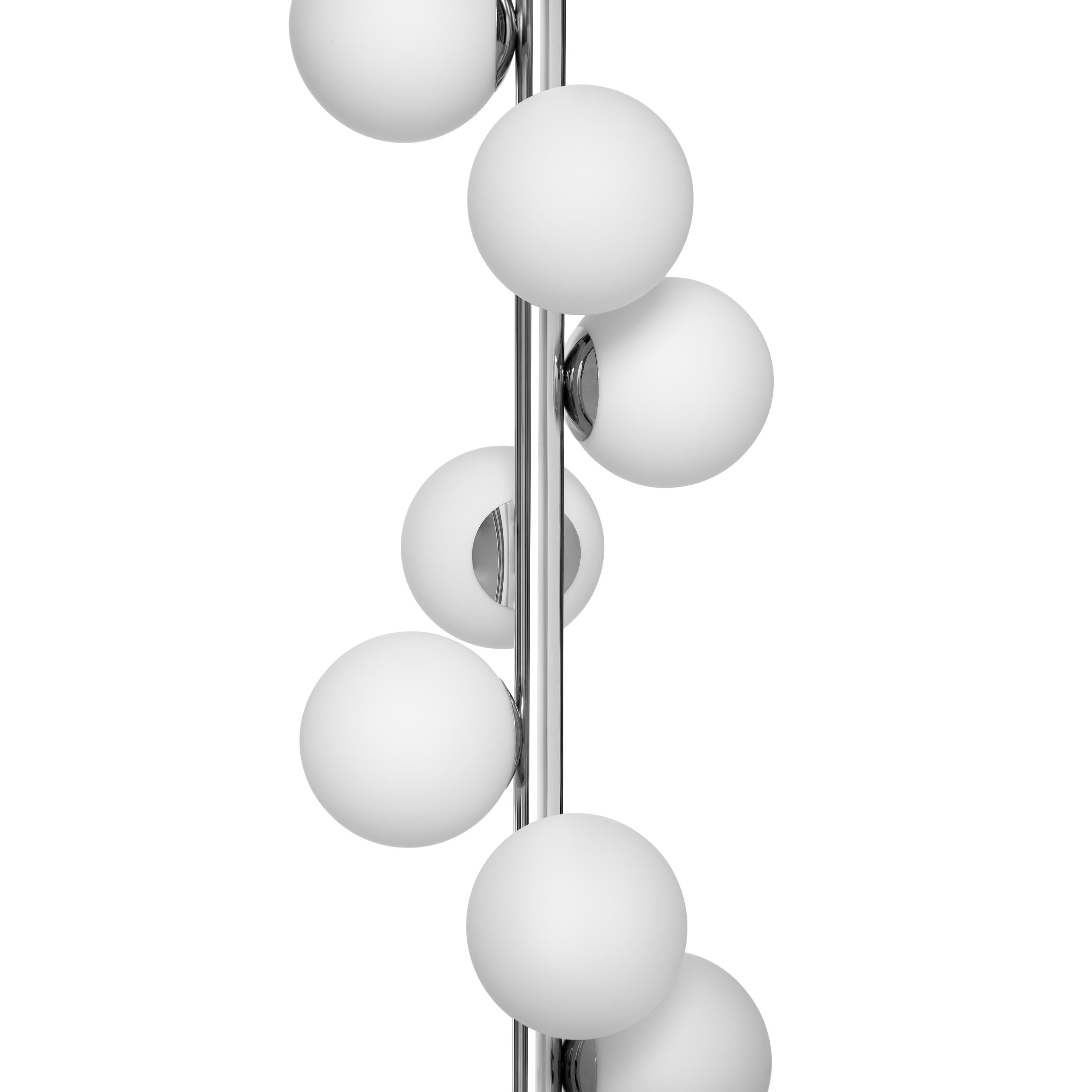 CUMULUS VERTICAL chrome pendant lamp