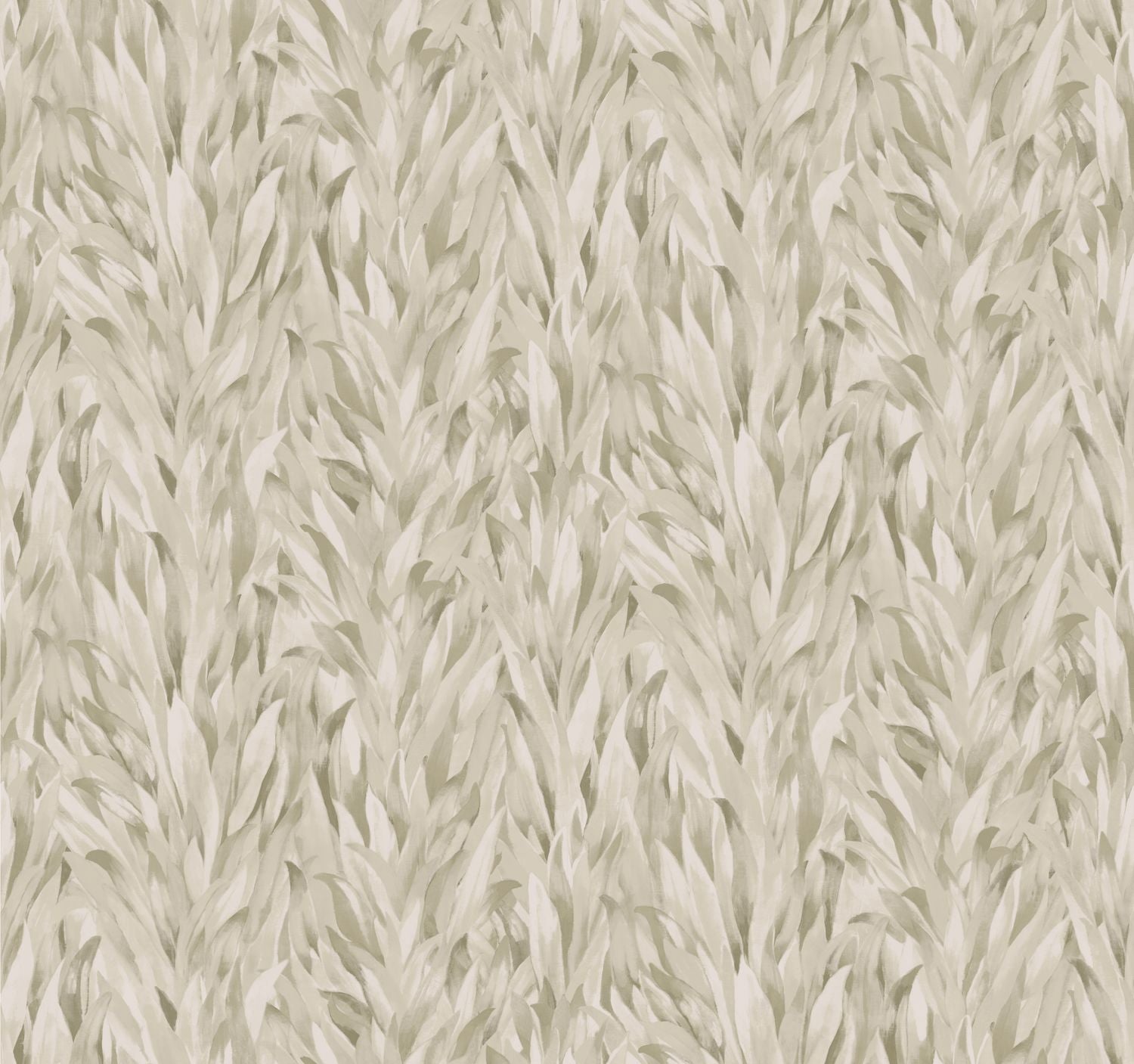 Textile wallpaper with a plant pattern NOLINE - VERT DE GRIS gray with green