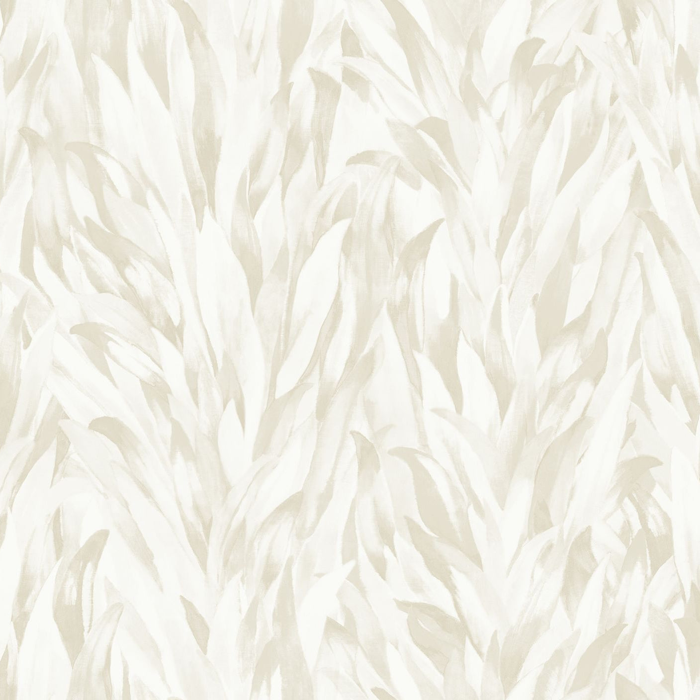 Textile wallpaper with a plant pattern NOLINE - GRÈGE gray with beige