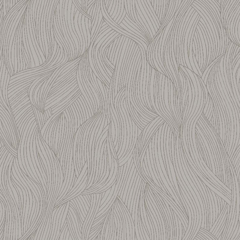Structural textile wallpaper ALARIS - FLAX NOIR PLATINE gray-blue