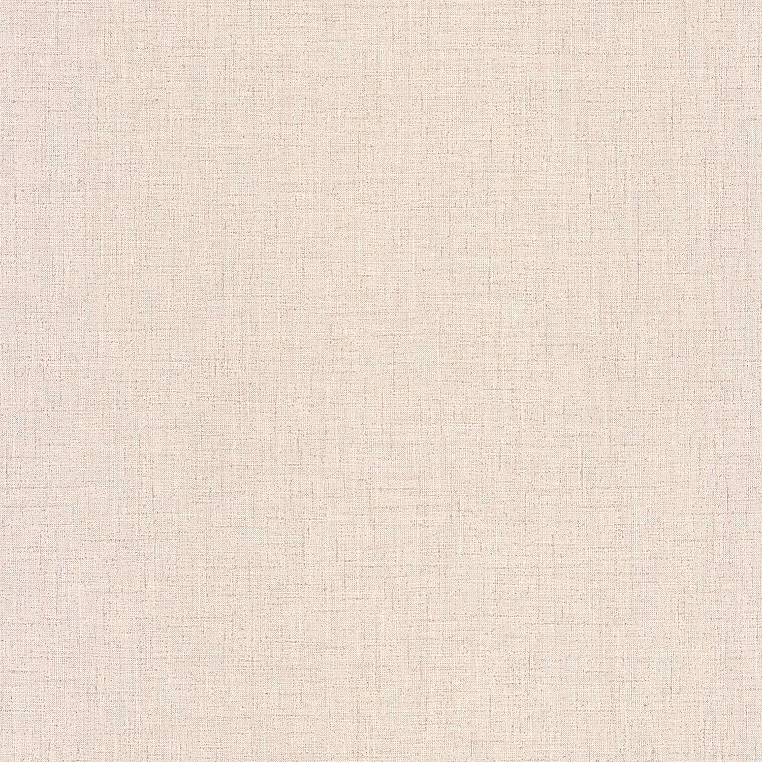 Structural wallpaper imitating linen canvas ANKAA - POUDRÉ powder pink