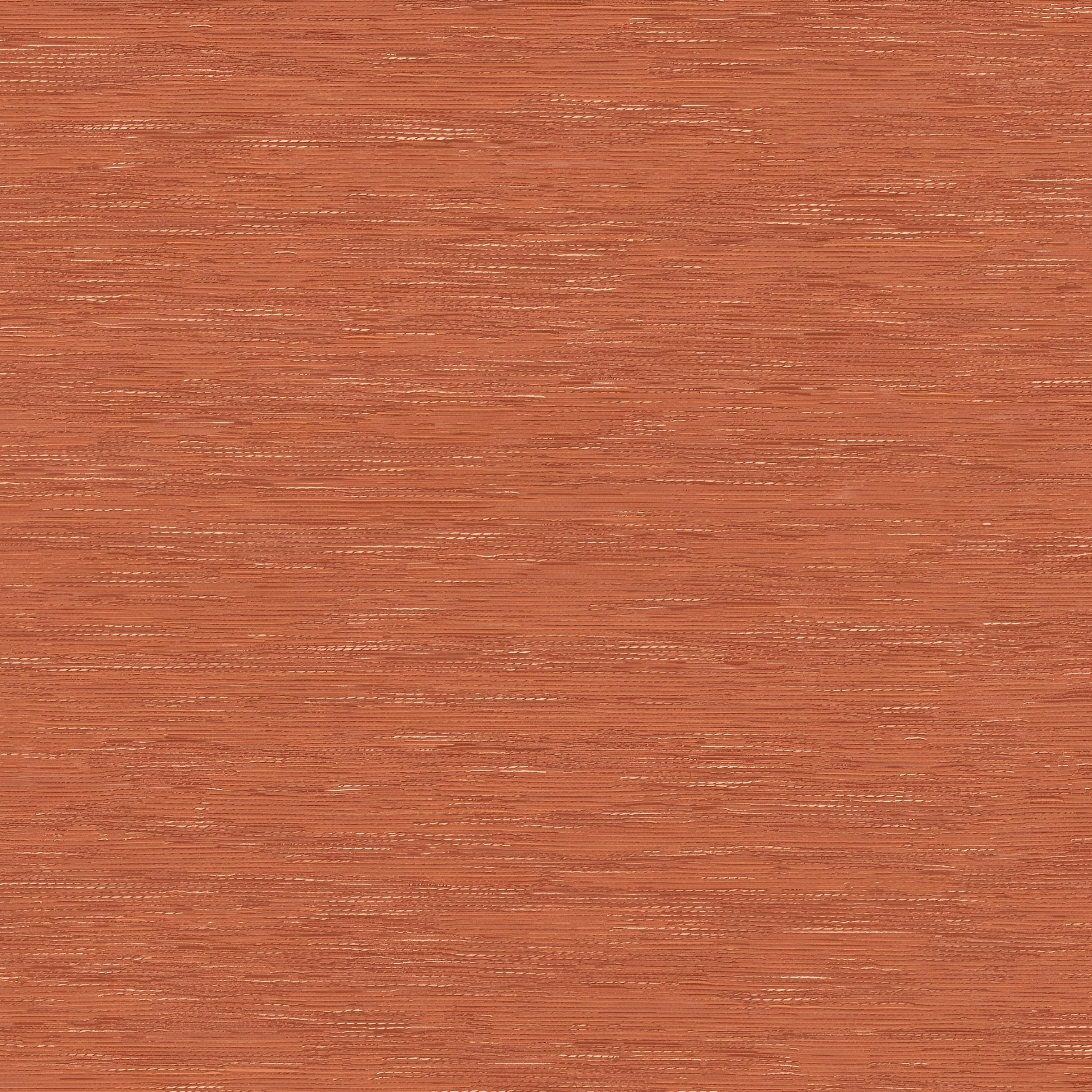 Textured wallpaper resembling jacquard fabric TATAMI - ORANGE BRÜLÉ dark orange