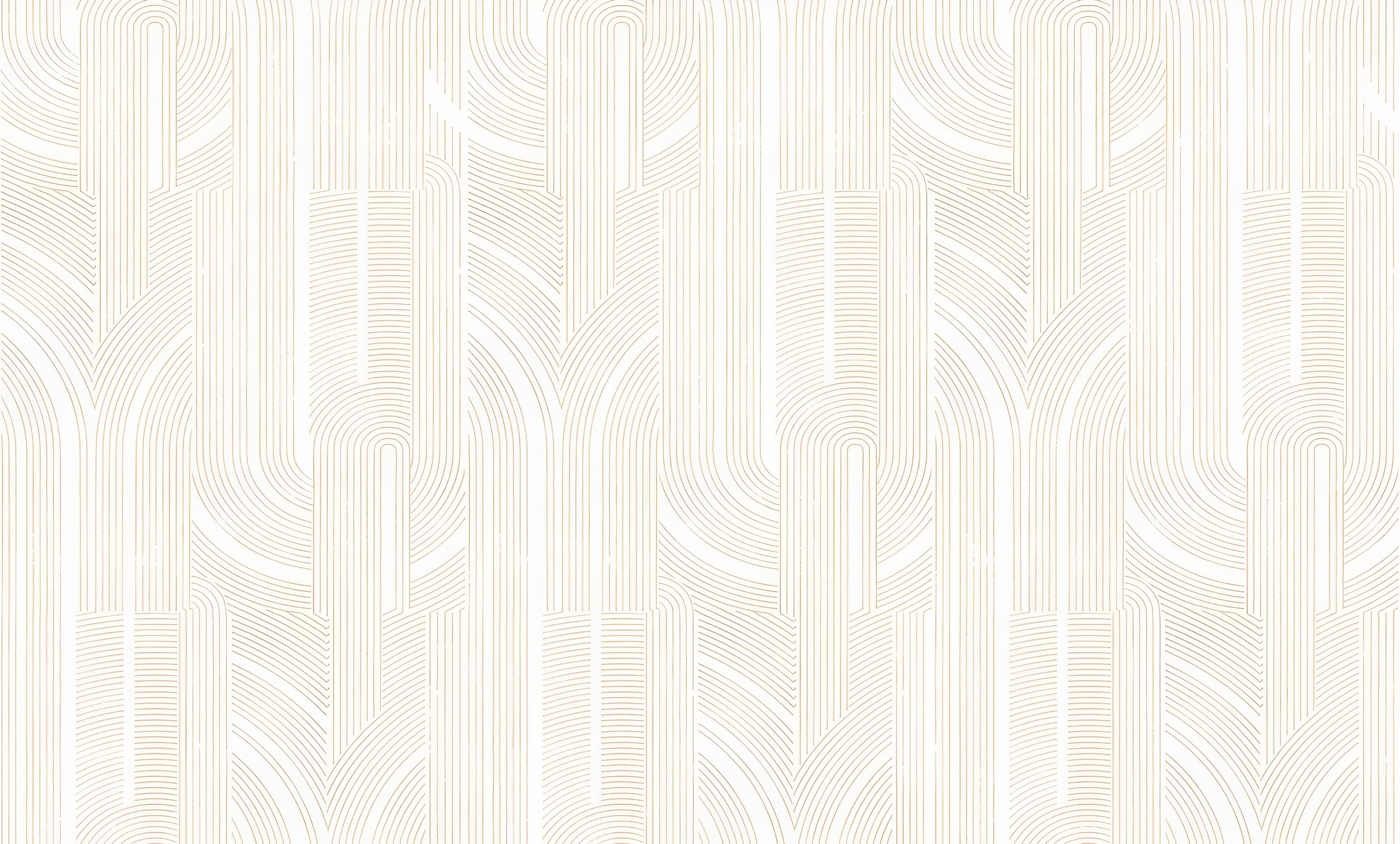 Metallic wallpaper with a geometric striped pattern PORTE DORÉE - WHITE/GOLD white with gold