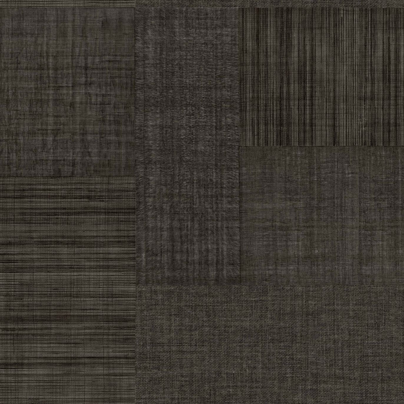 Structural vinyl wallpaper MESTIZO - NOIR black