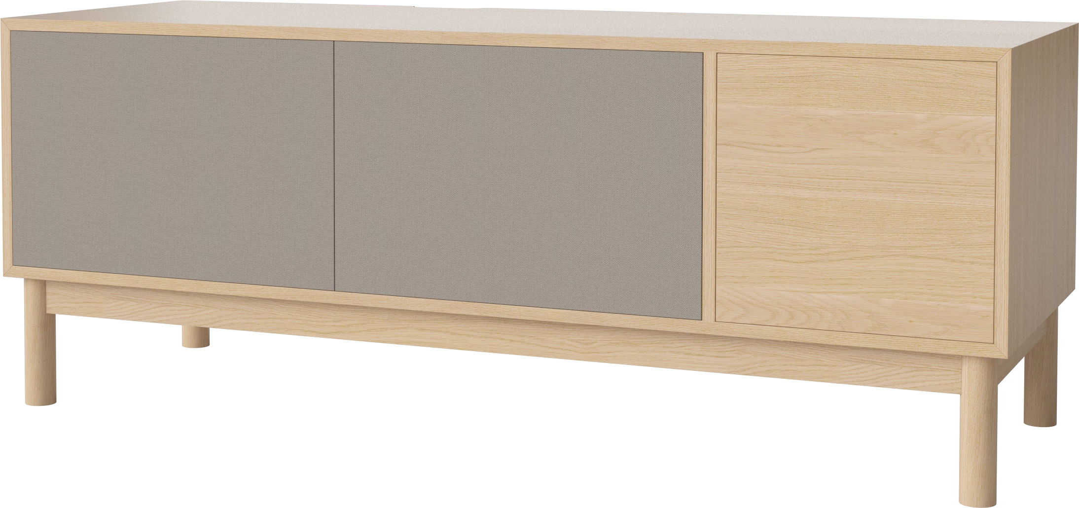 RTV cabinet Case bleached oak veneer