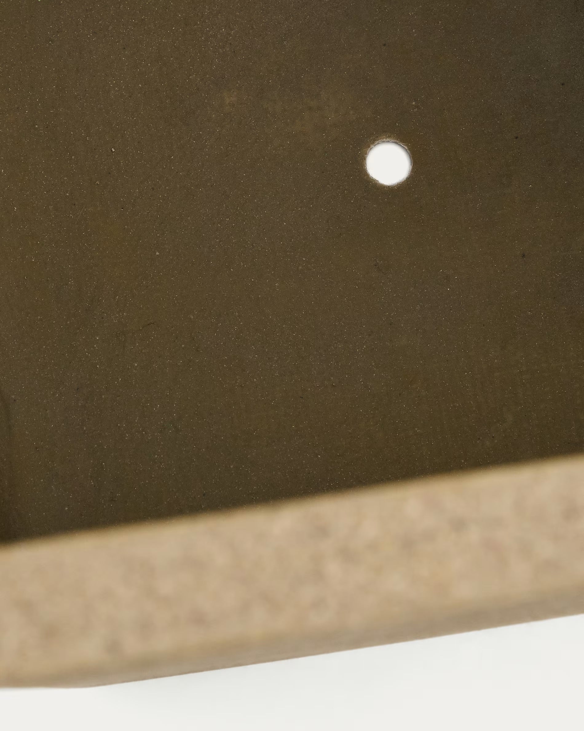 Set of high pots of mustard polycement minoa