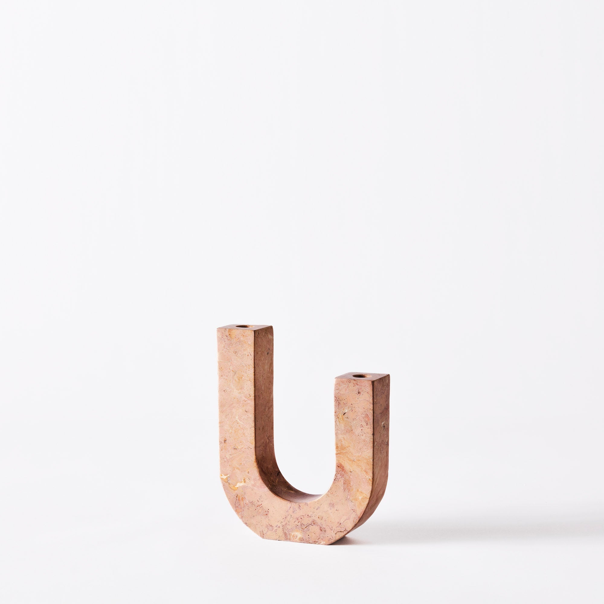 ARCO Candle Holder Orange Marble