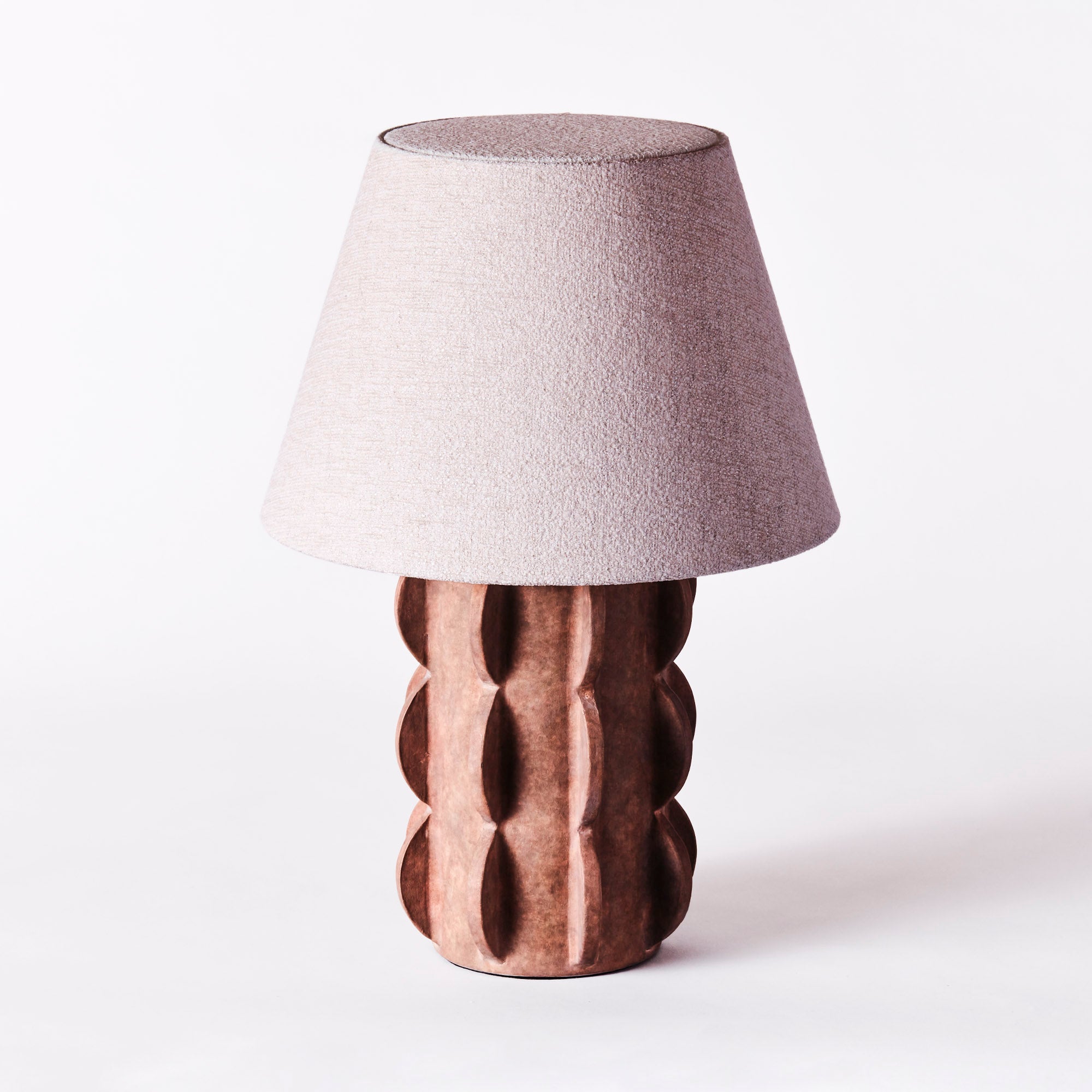 Lampa stołowa ACISSIMO brązowa ceramika