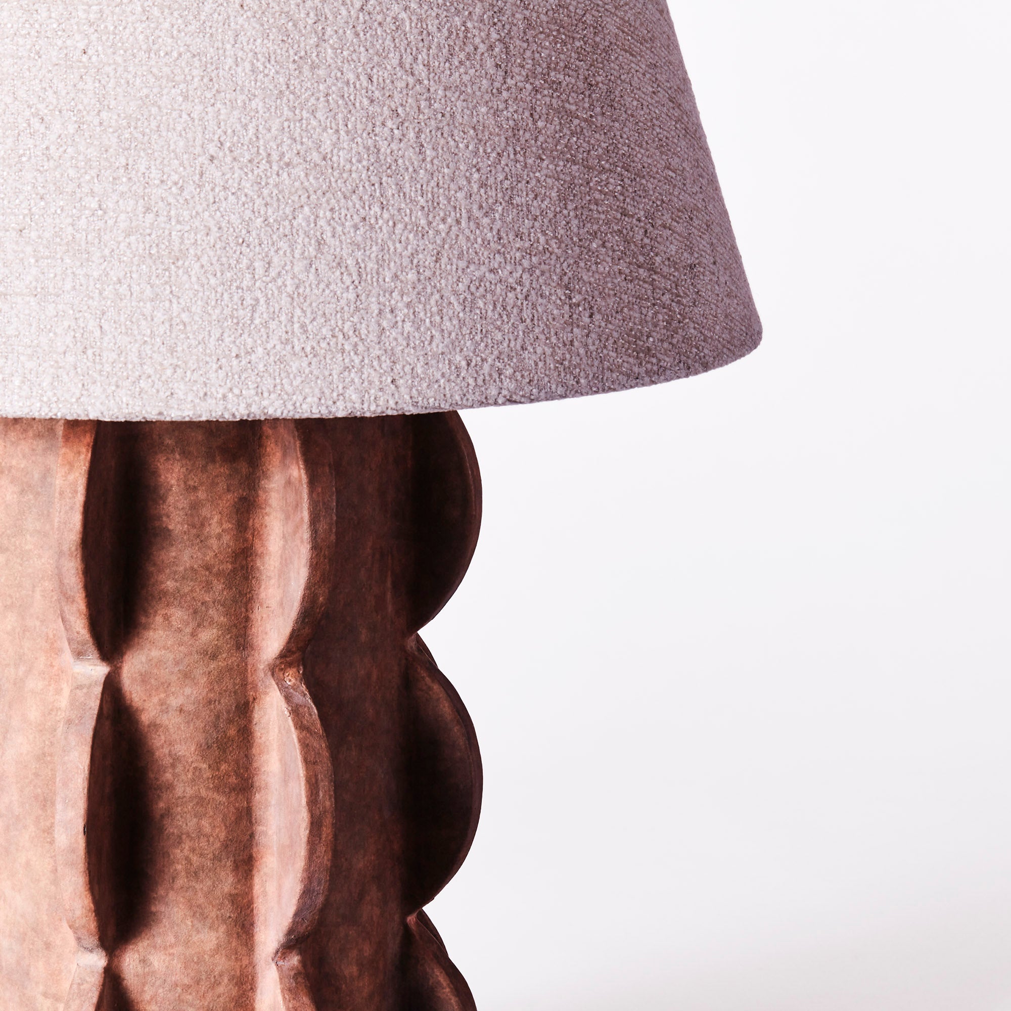 Lampa stołowa ACISSIMO brązowa ceramika