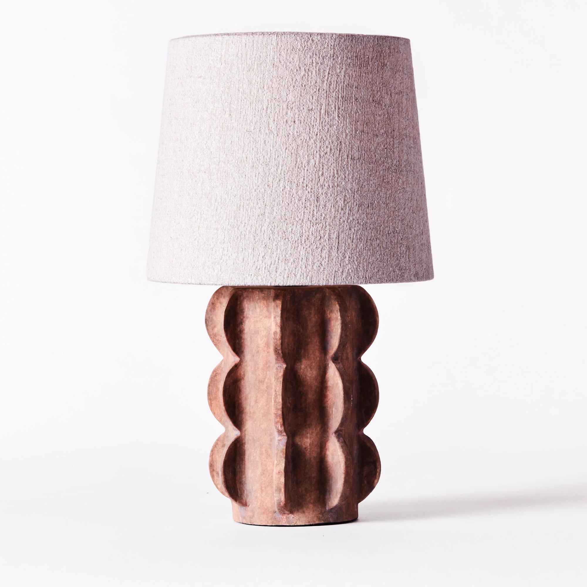 Lampa stołowa ACISSIMO brązowa ceramika