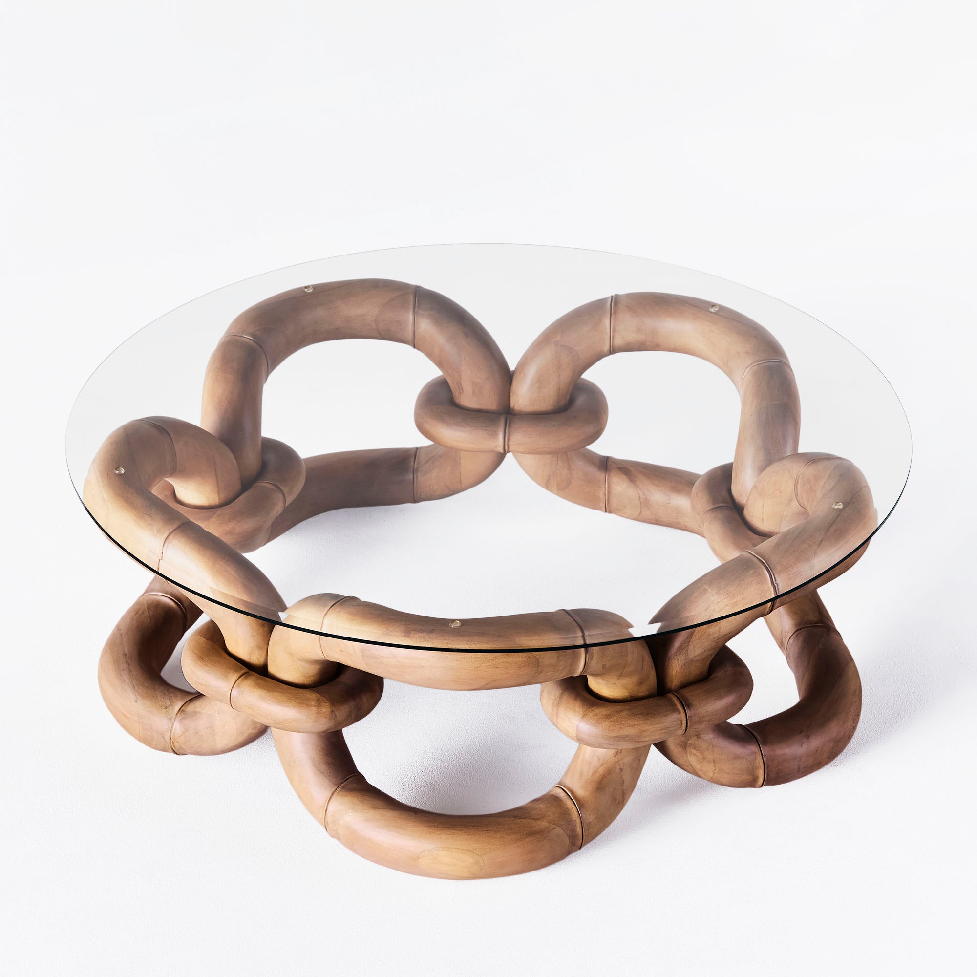 Couchtisch BAMBOO BRACELET aus Buchenholz