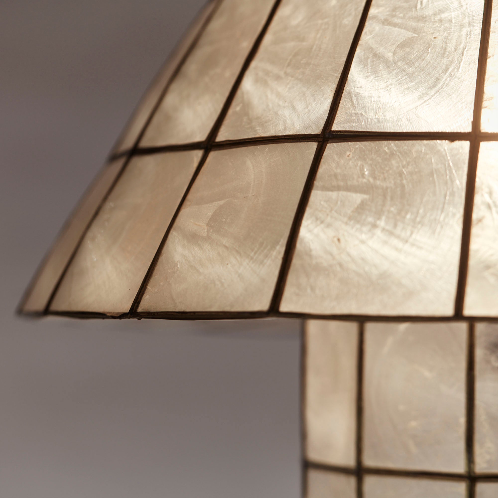 Lampa stołowa CORNELIA muszle Capiz