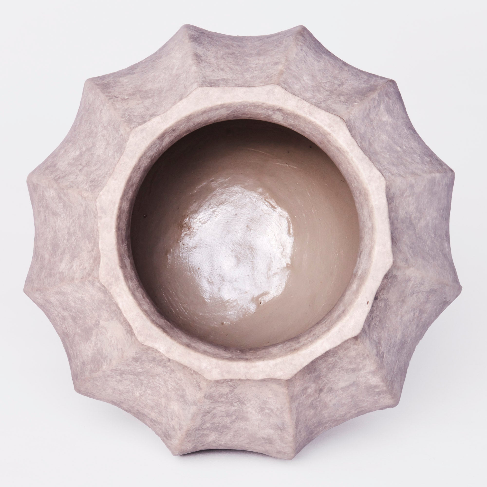 WEDGES vase gray ceramic