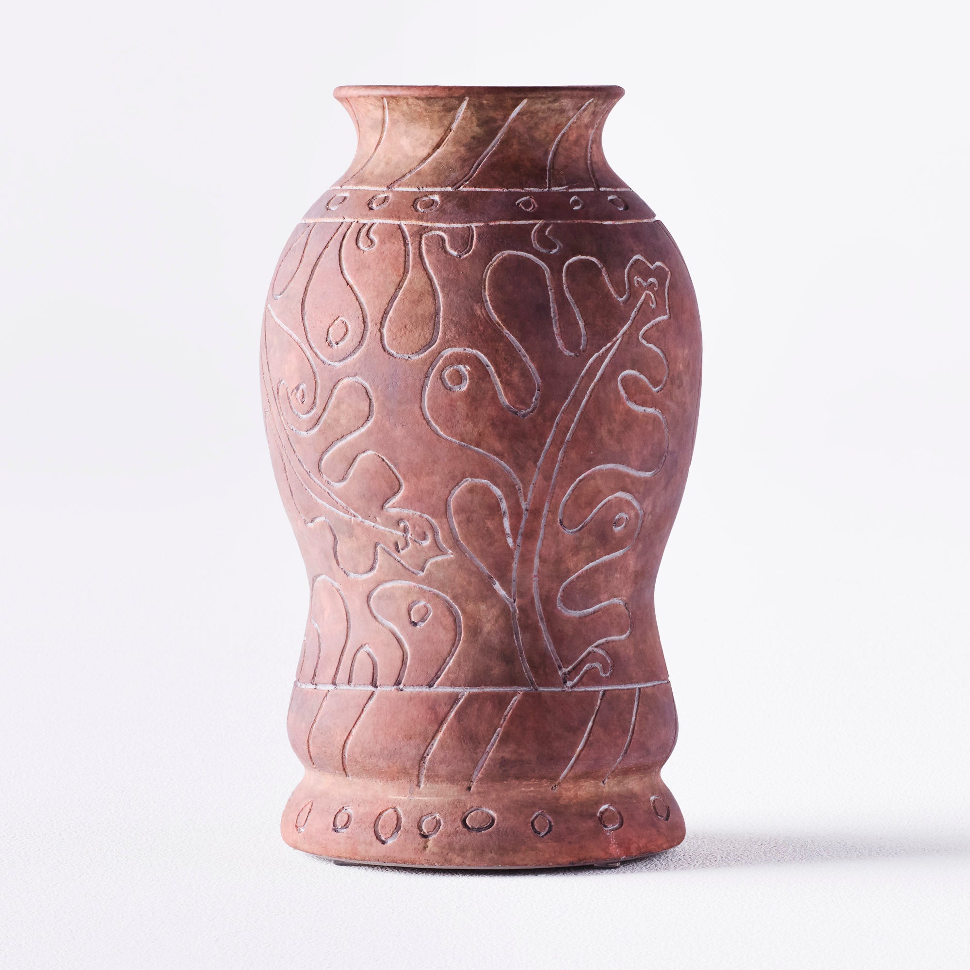 Vase FRIDA braune Keramik