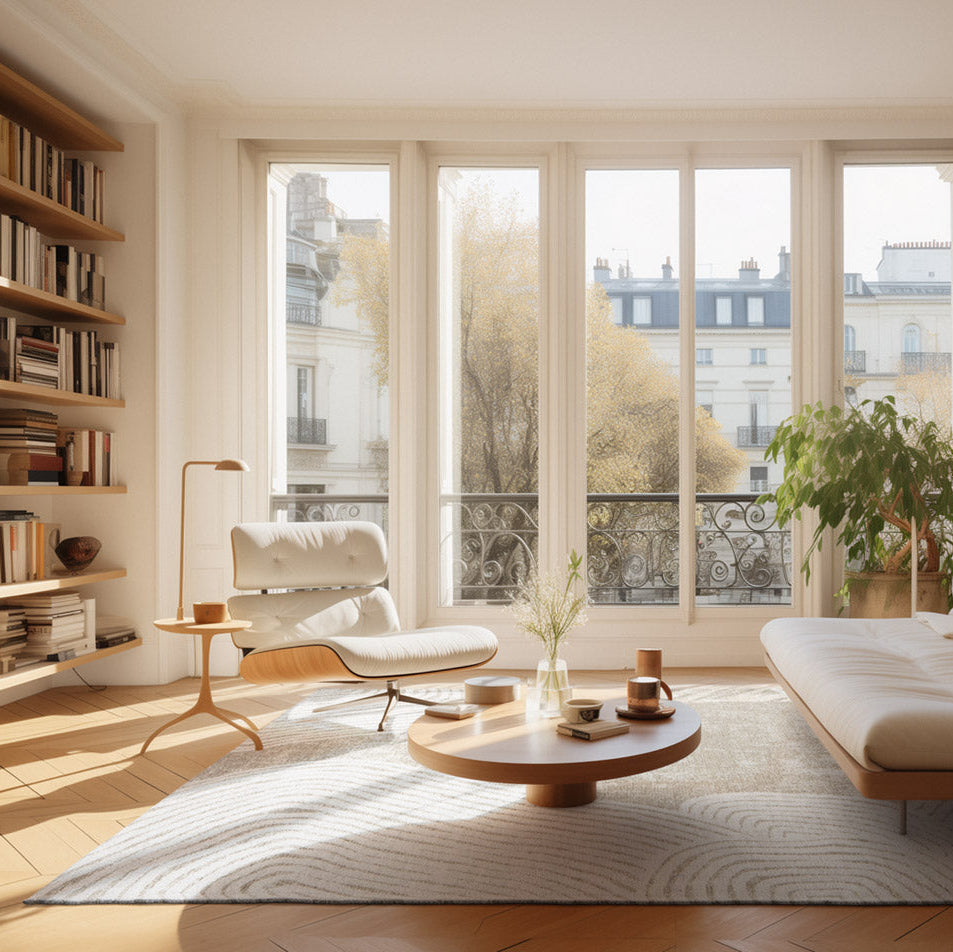 DECO RUGS Beige Carpet with Cream