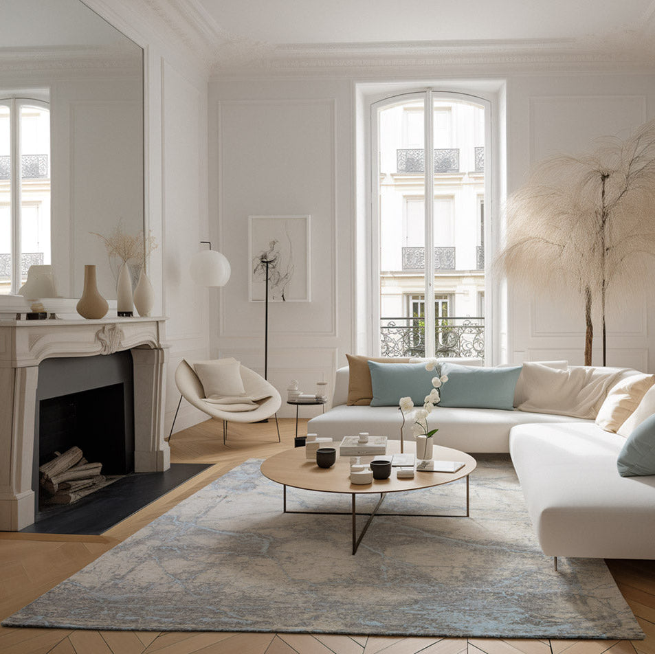 DECO RUGS Gray-Beige Rug