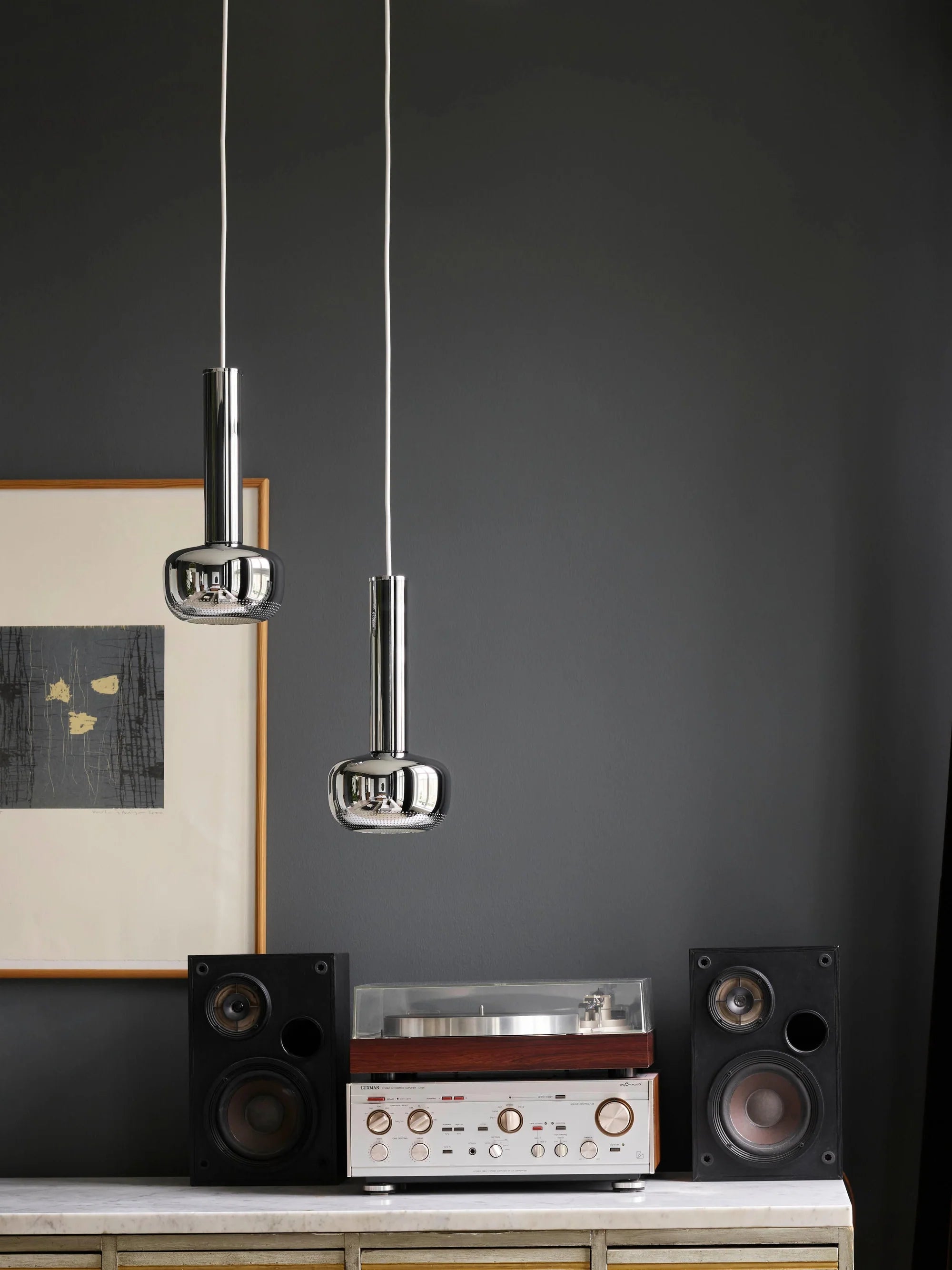 Pendelleuchte VL 56 verchromt