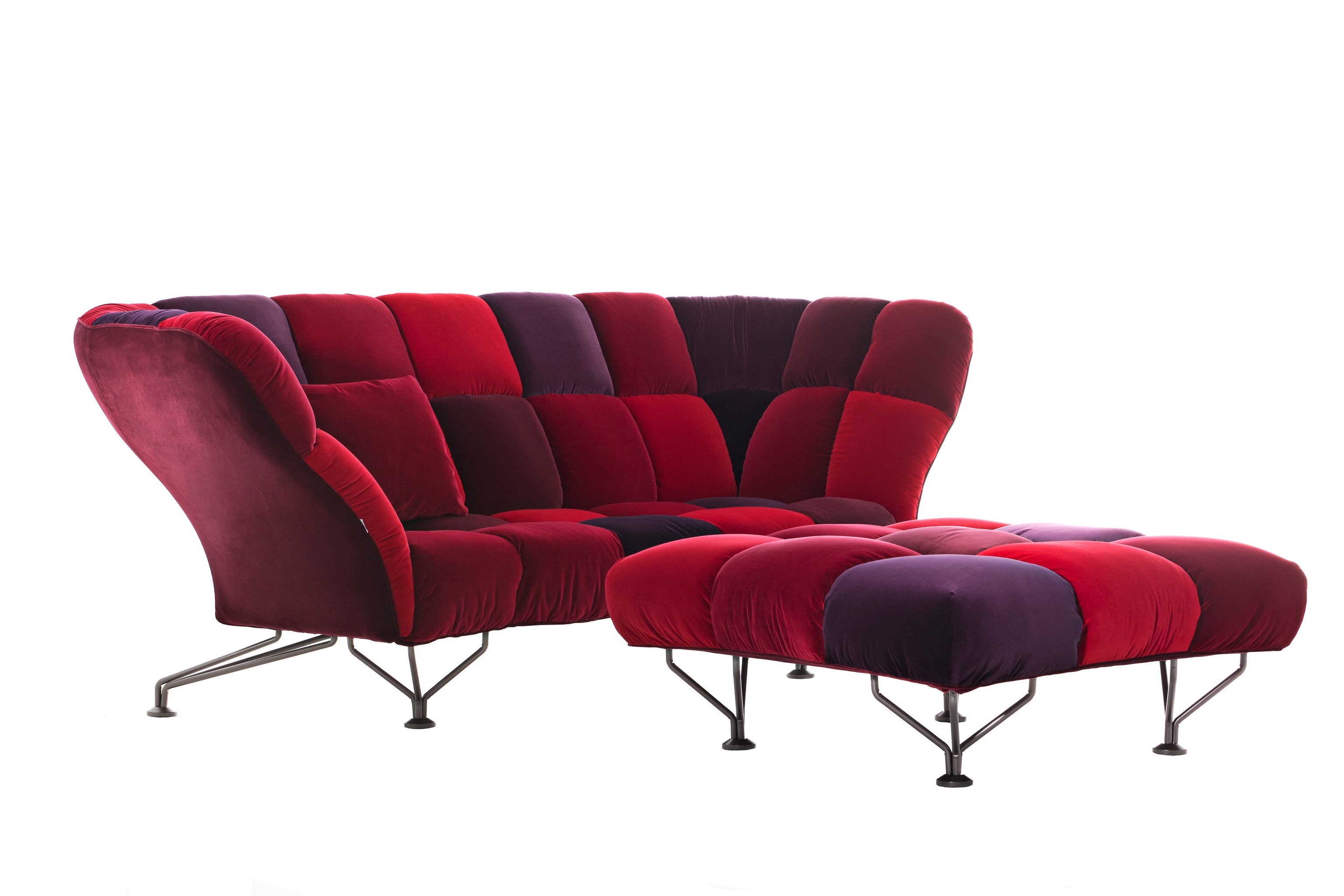 Sofa 33 cuscini red