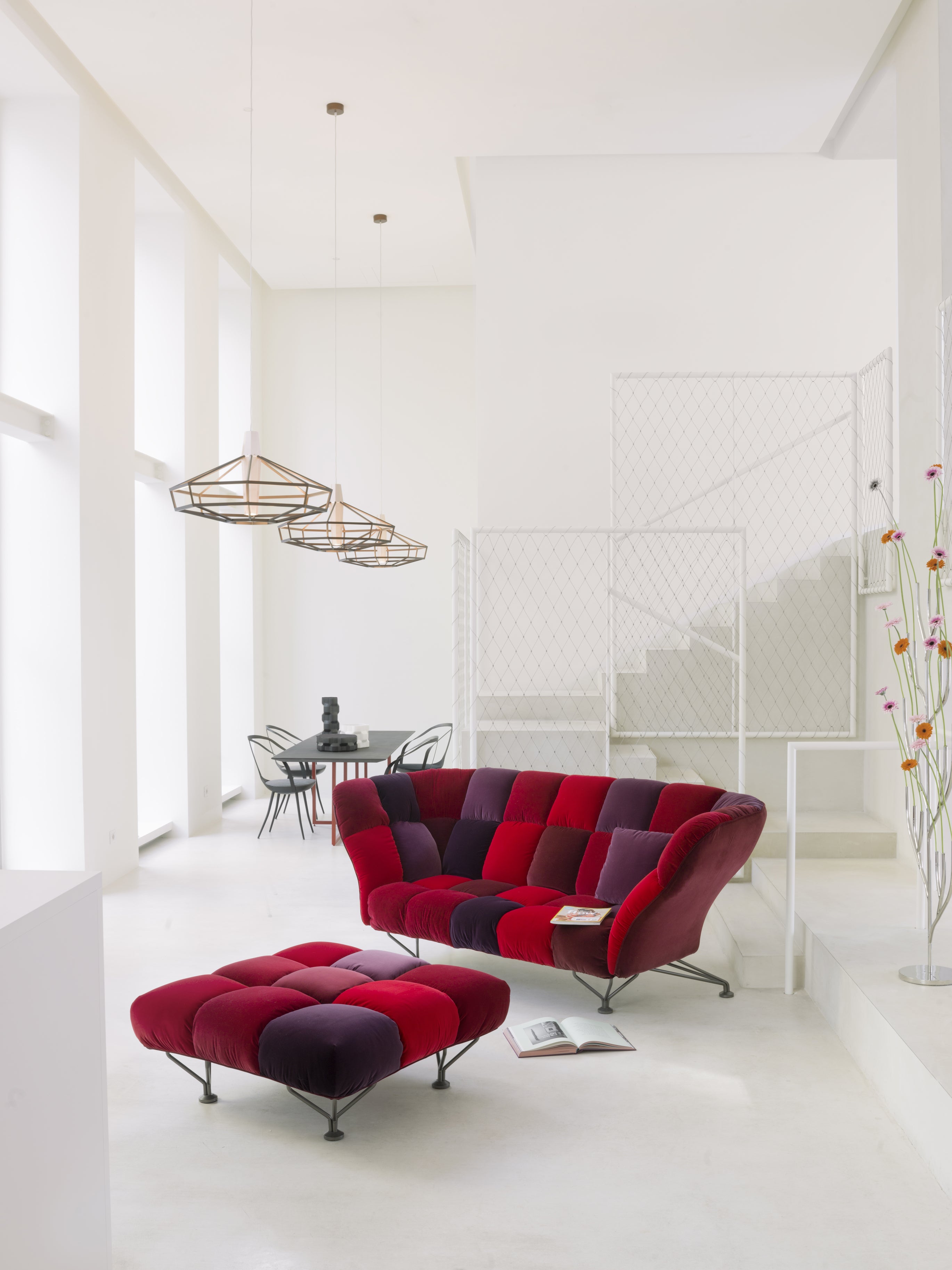Sofa 33 cuscini red