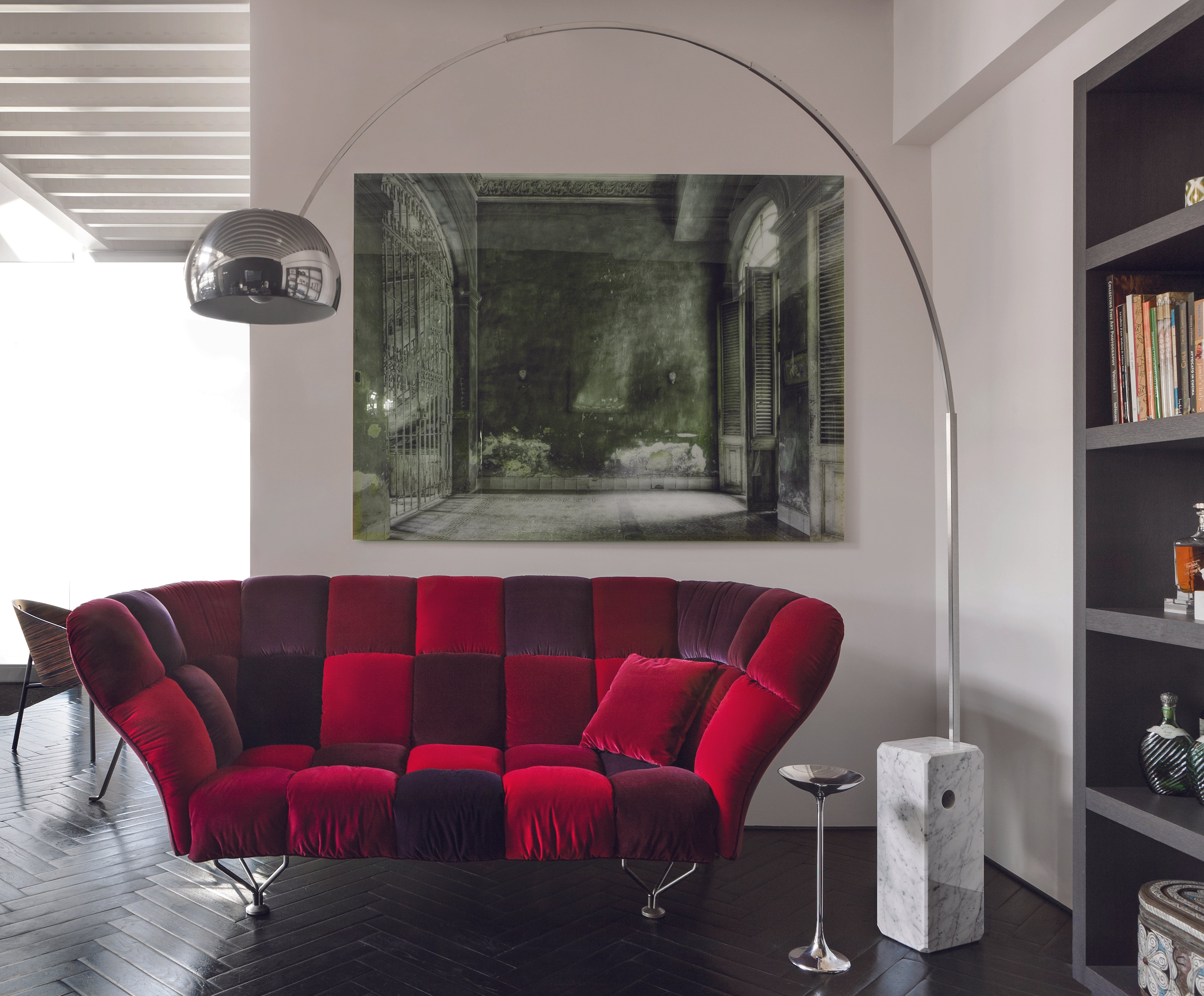 Sofa 33 cuscini red