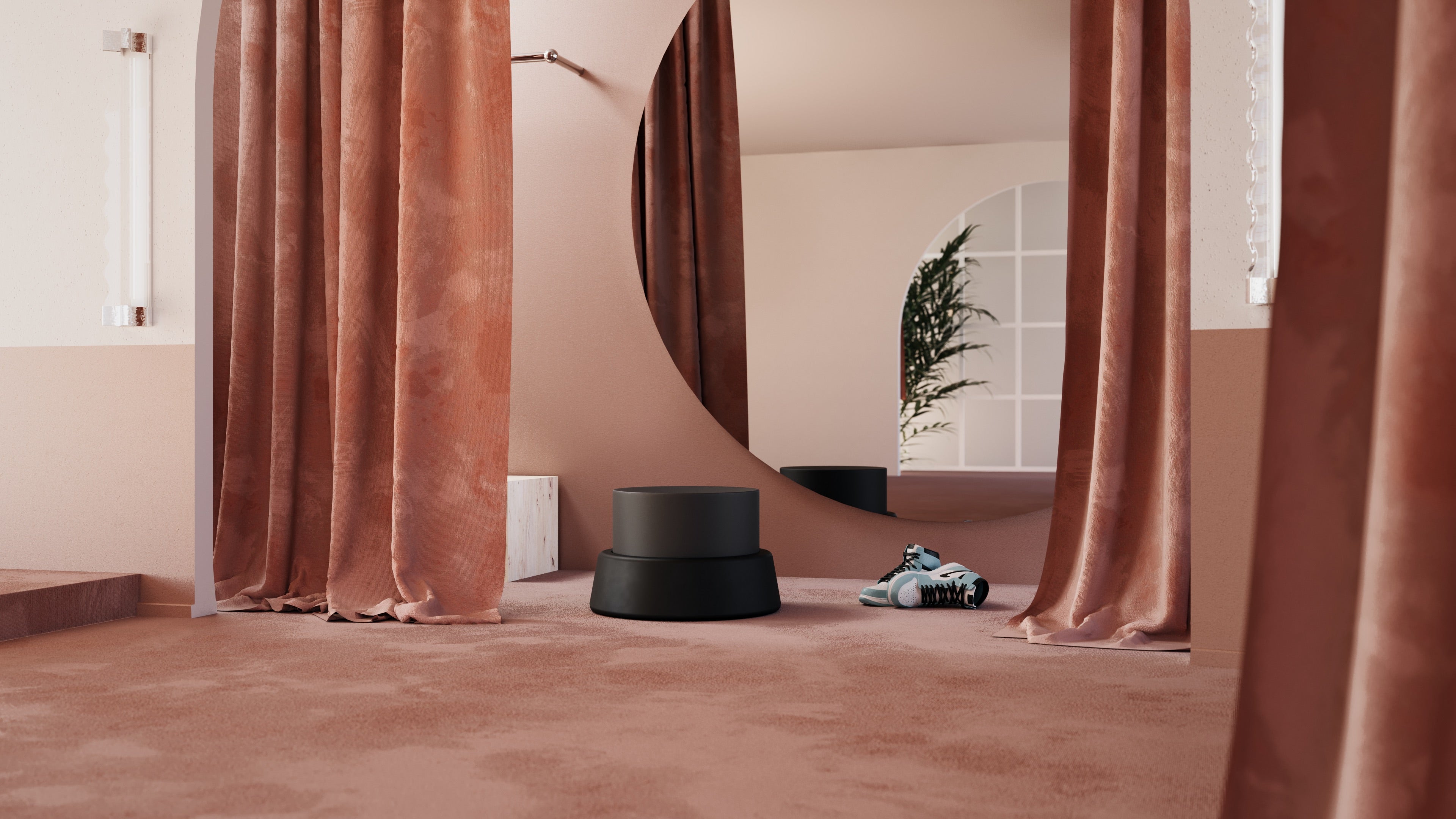 Pouf mit Arcad3 Storage Schwarz