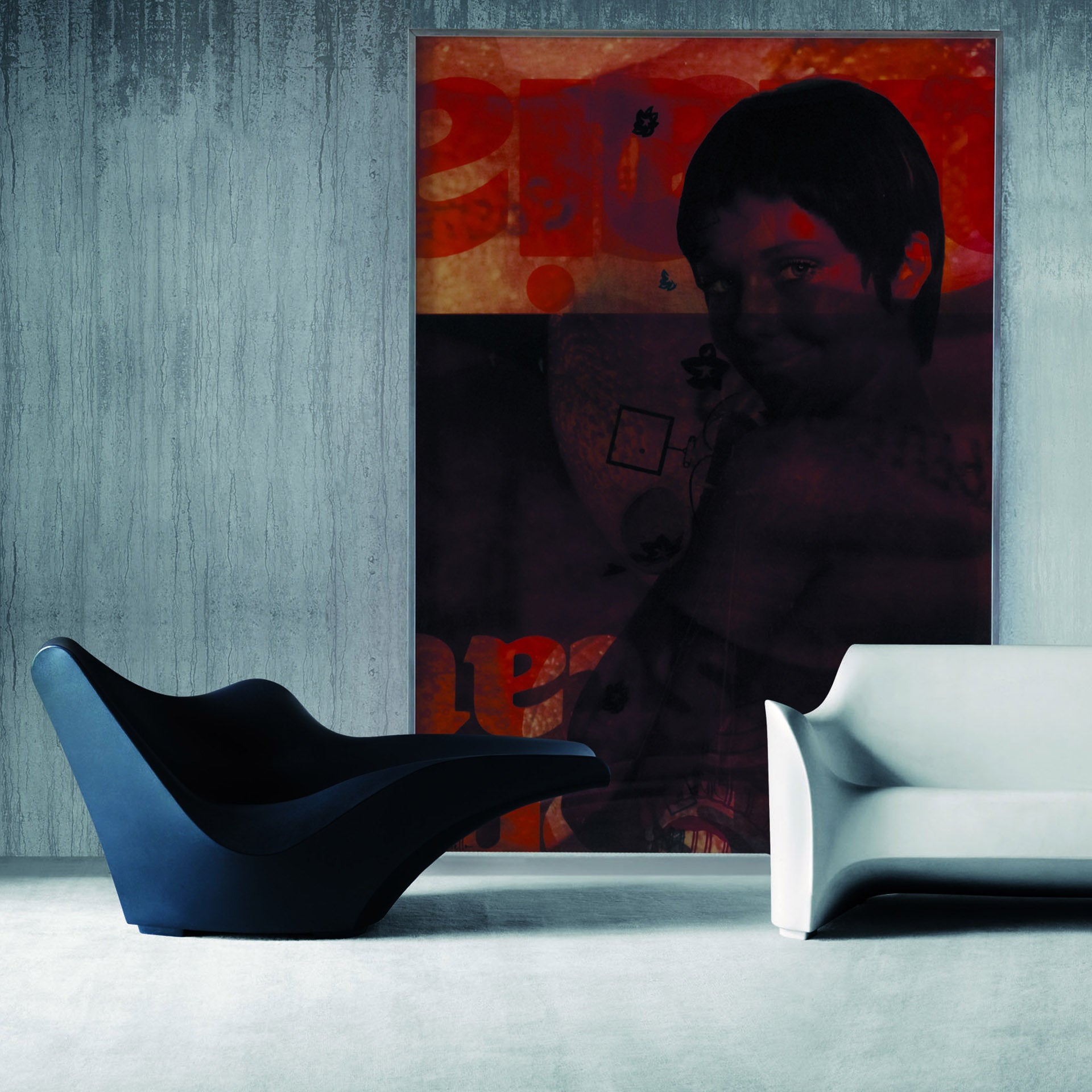TOKYO POP Black Lounger