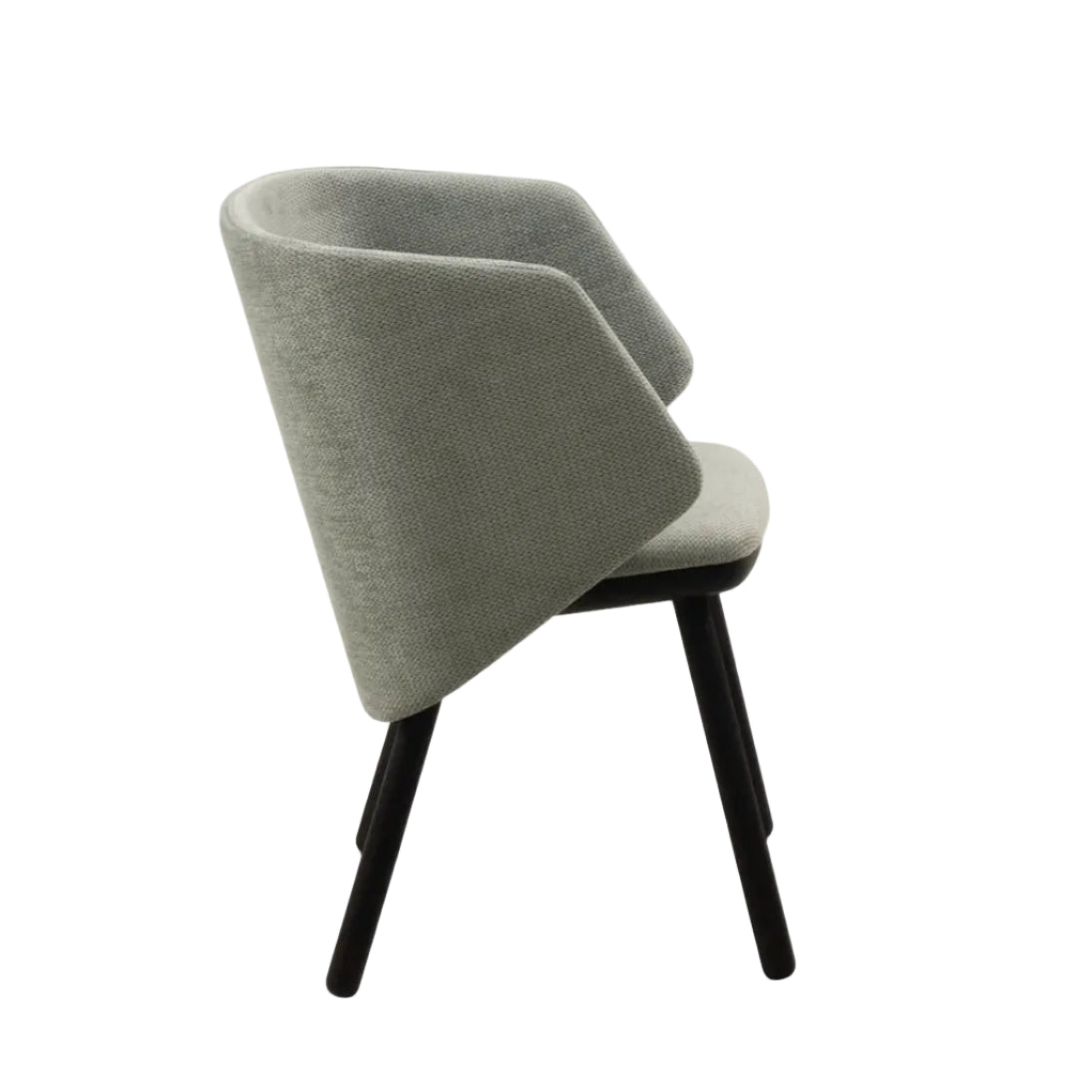 IKKOKU II Upholstered Chair with Wooden Base