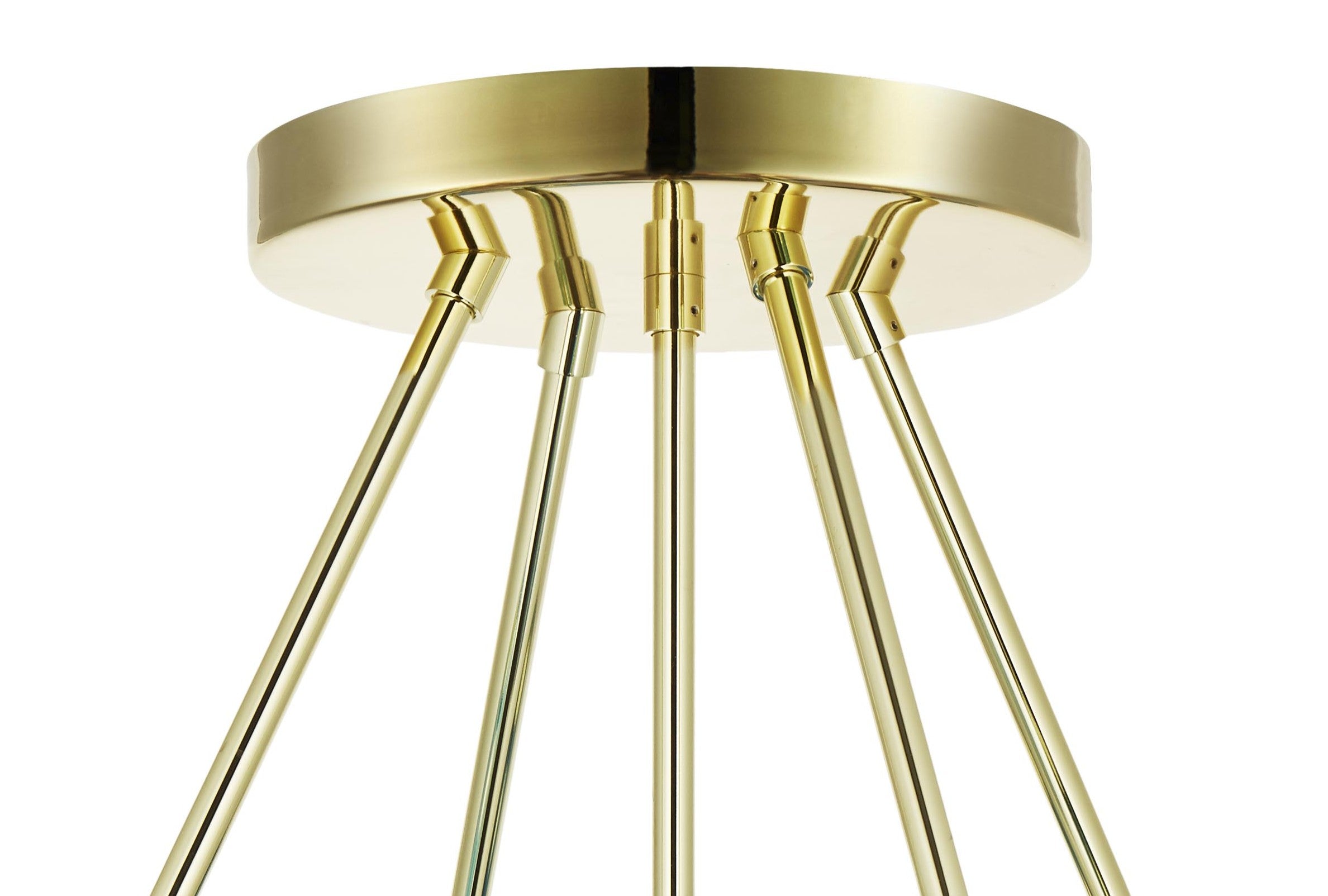 BALLROOM MOLECULE pendant lamp in pink with gold finish