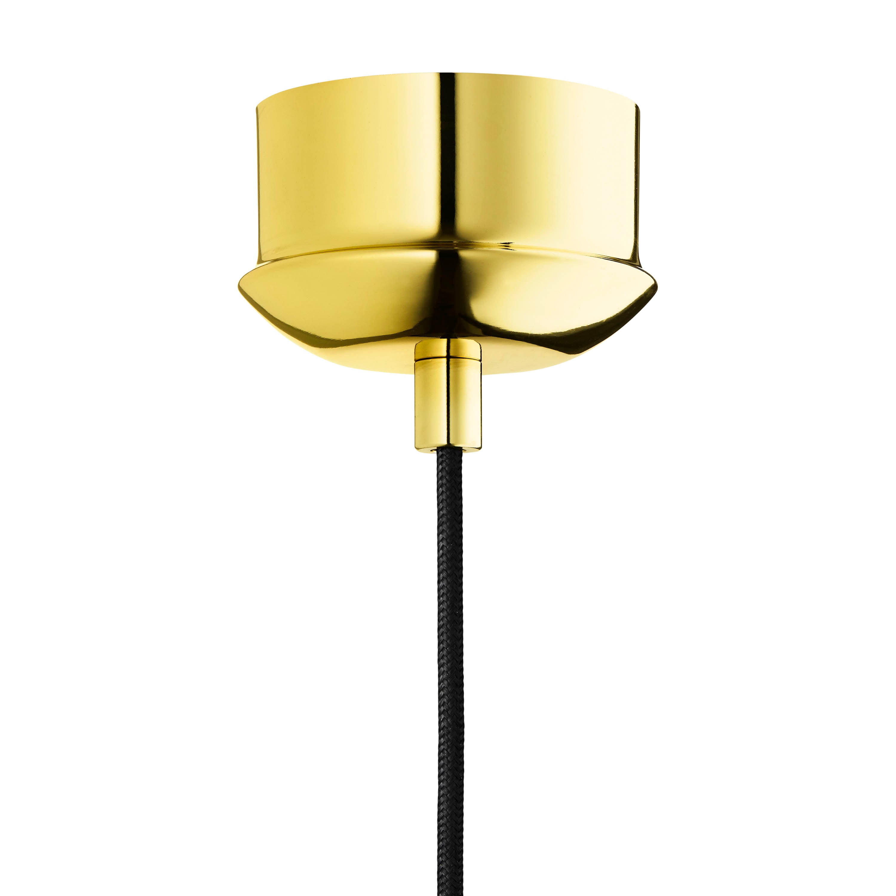 Pendelleuchte BALLROOM rosa mit goldener Veredelung