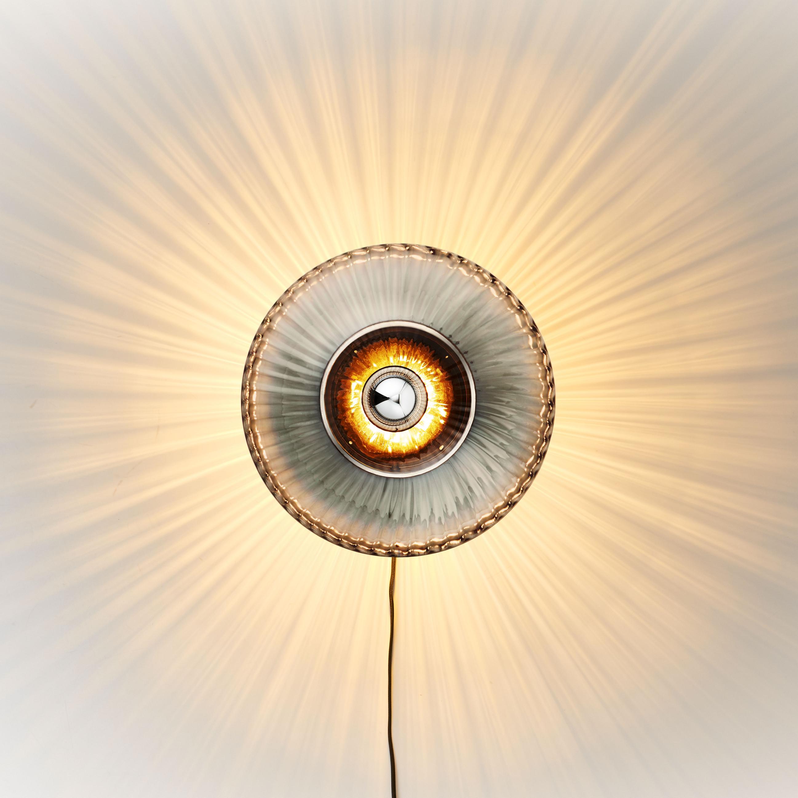 NEW WAVE OPTIC wall lamp smoky glass