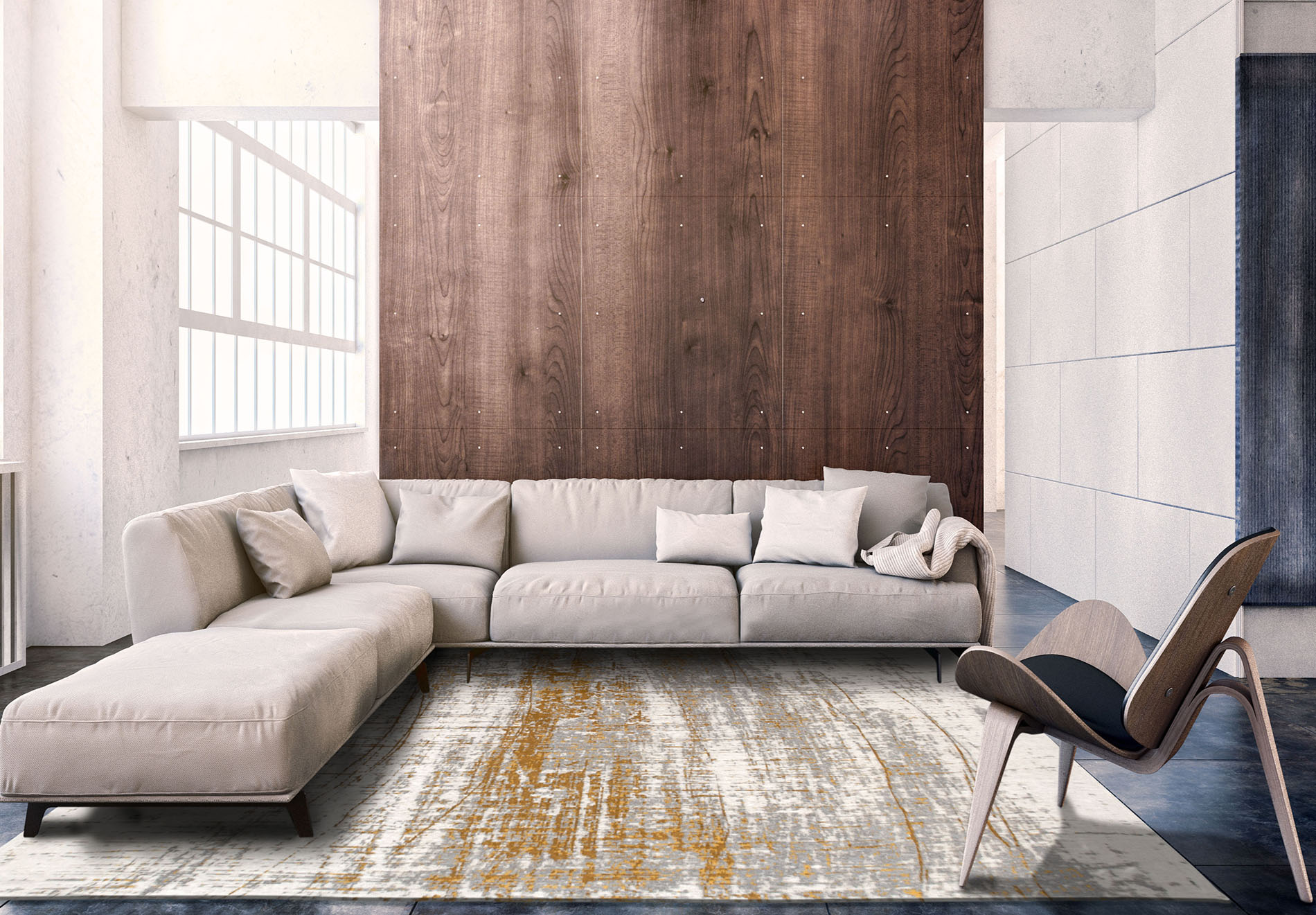 Griff Columbus Gold Teppich Beige