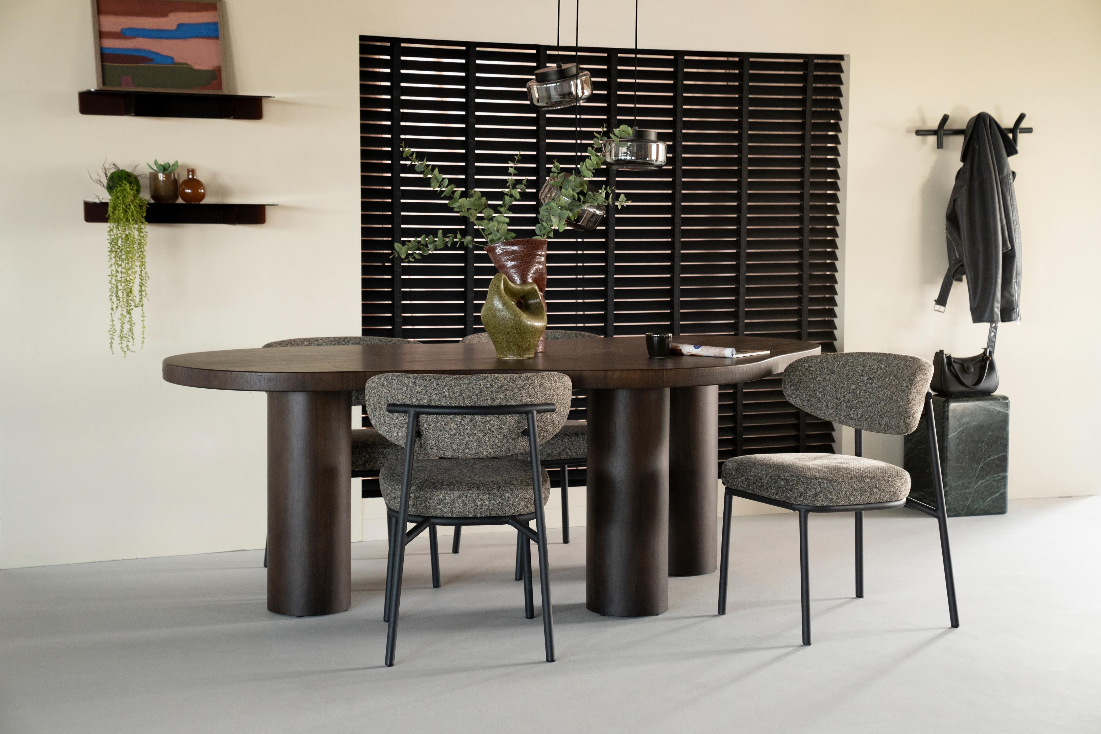 BOBBIE Table Dark Walnut Veneer