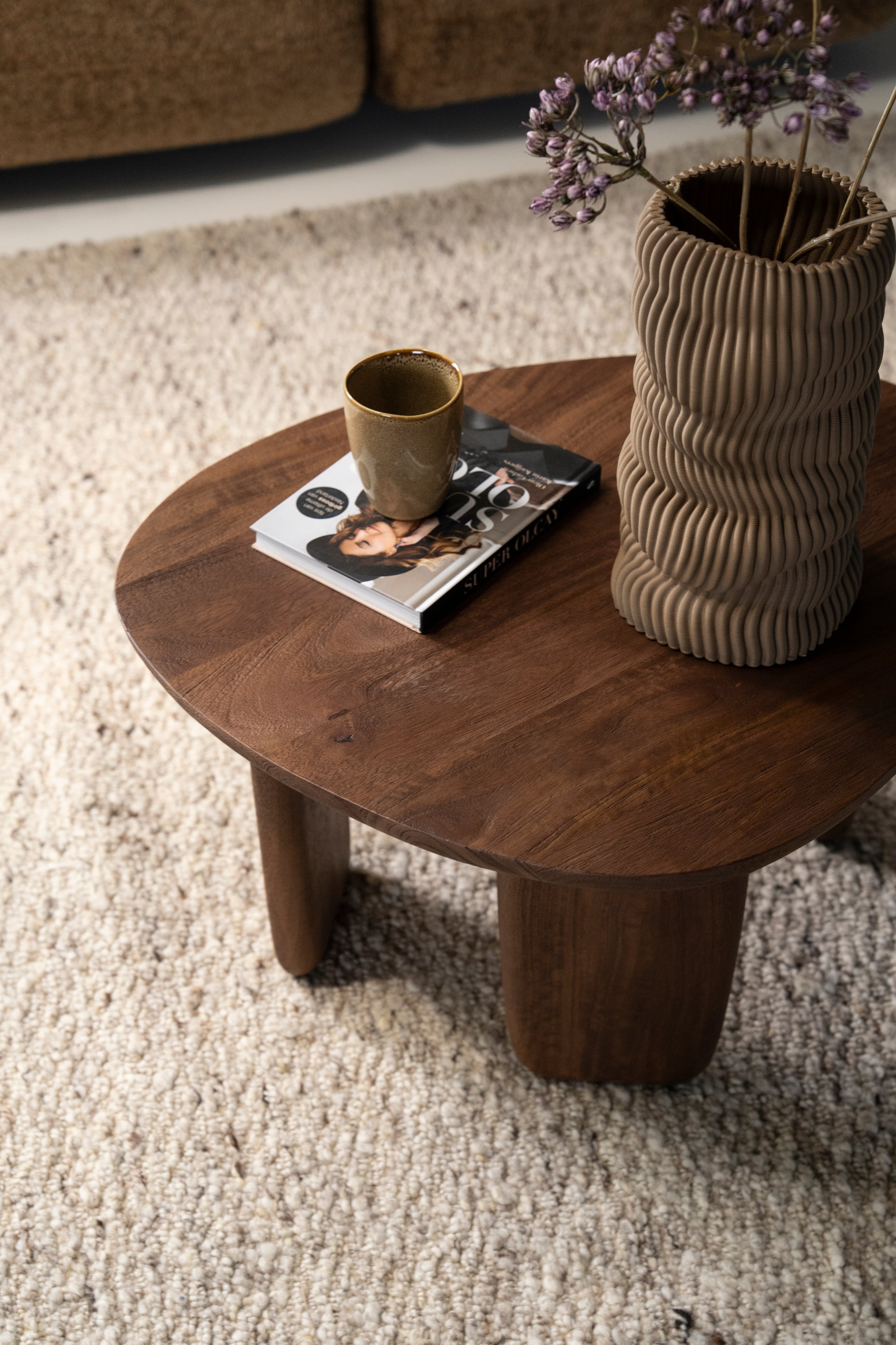 MAUD side table dark mango wood