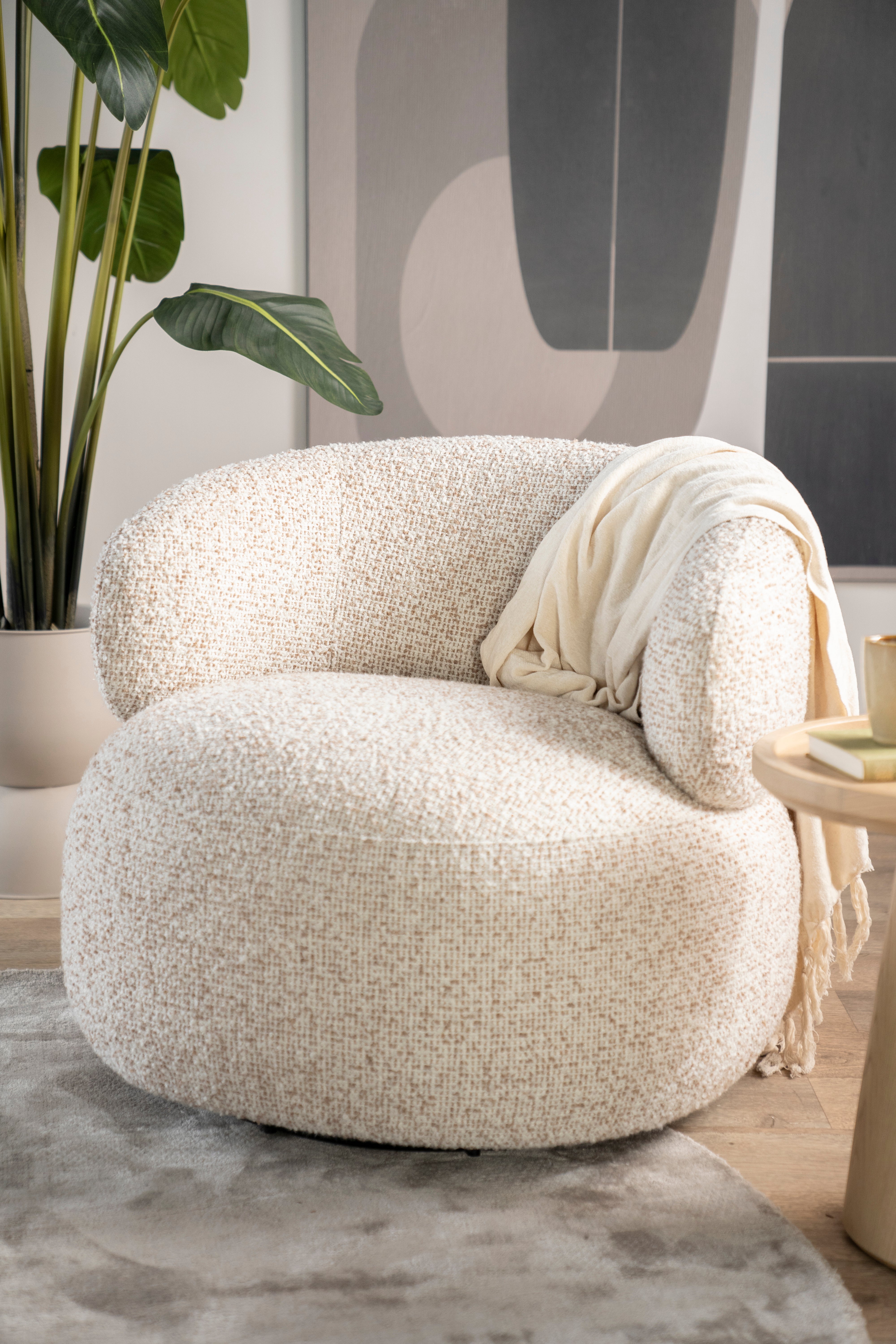 MAEVE Armchair Beige Melange