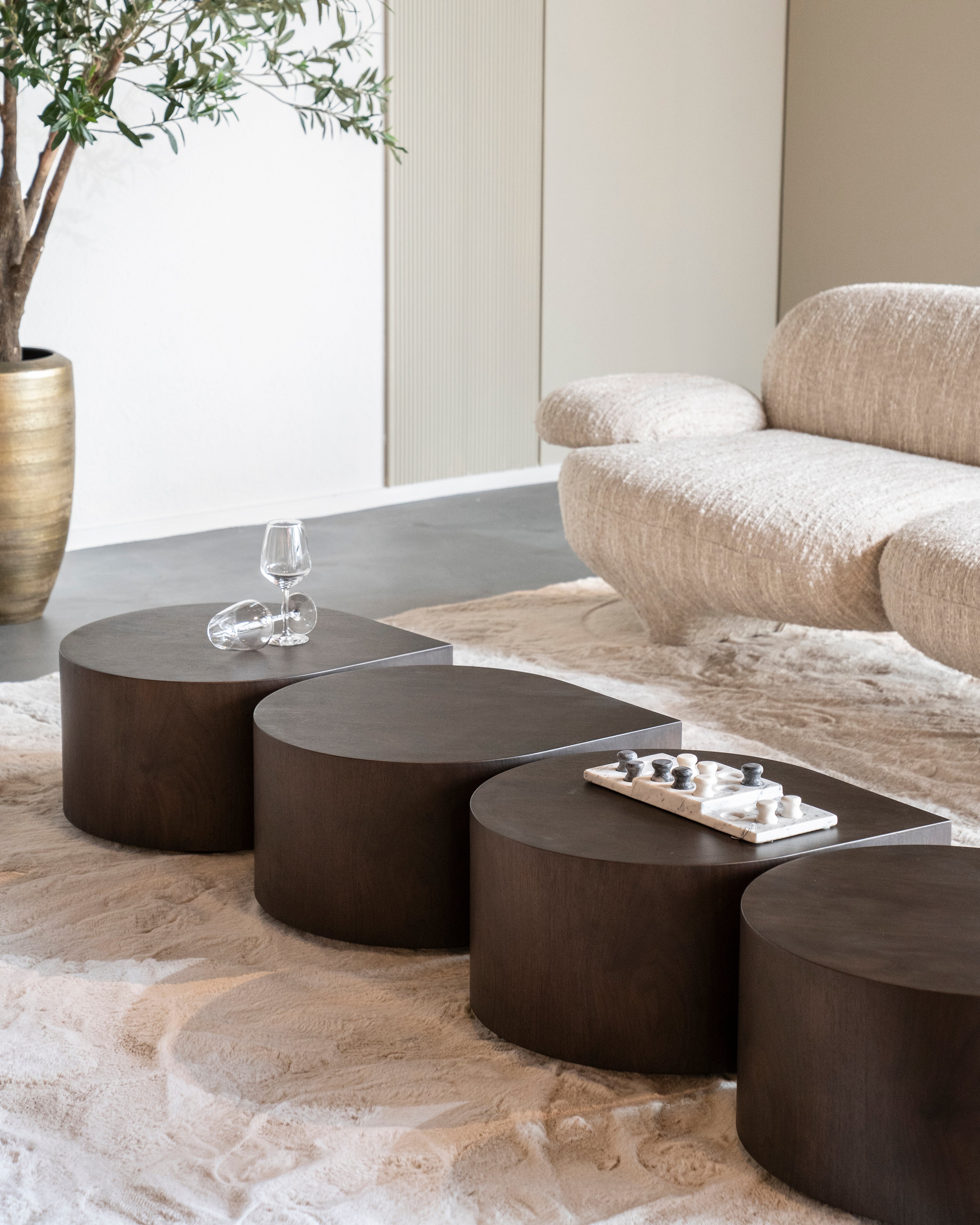 JULES Dark Walnut Veneer Coffee Table