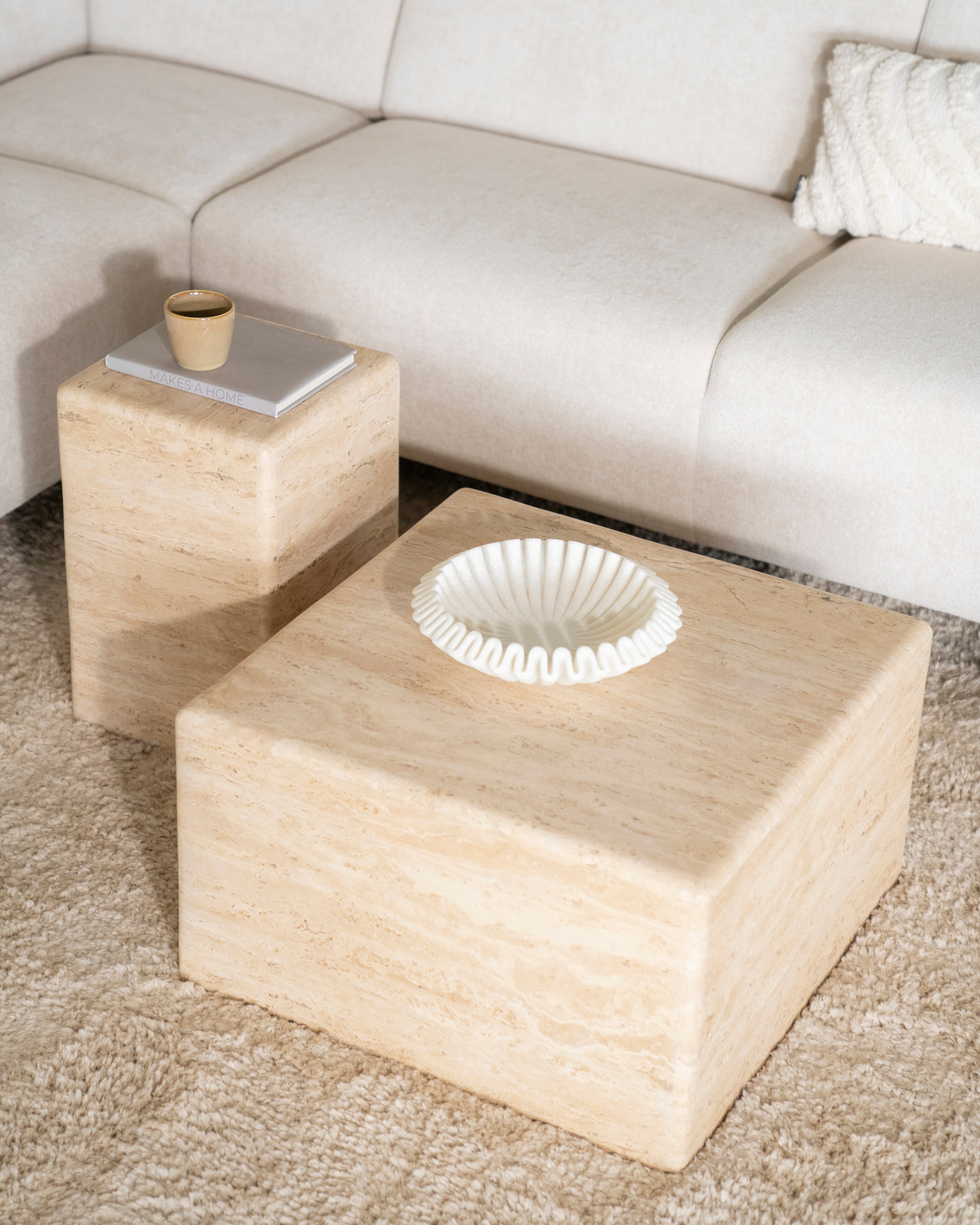 DONTA side table travertine