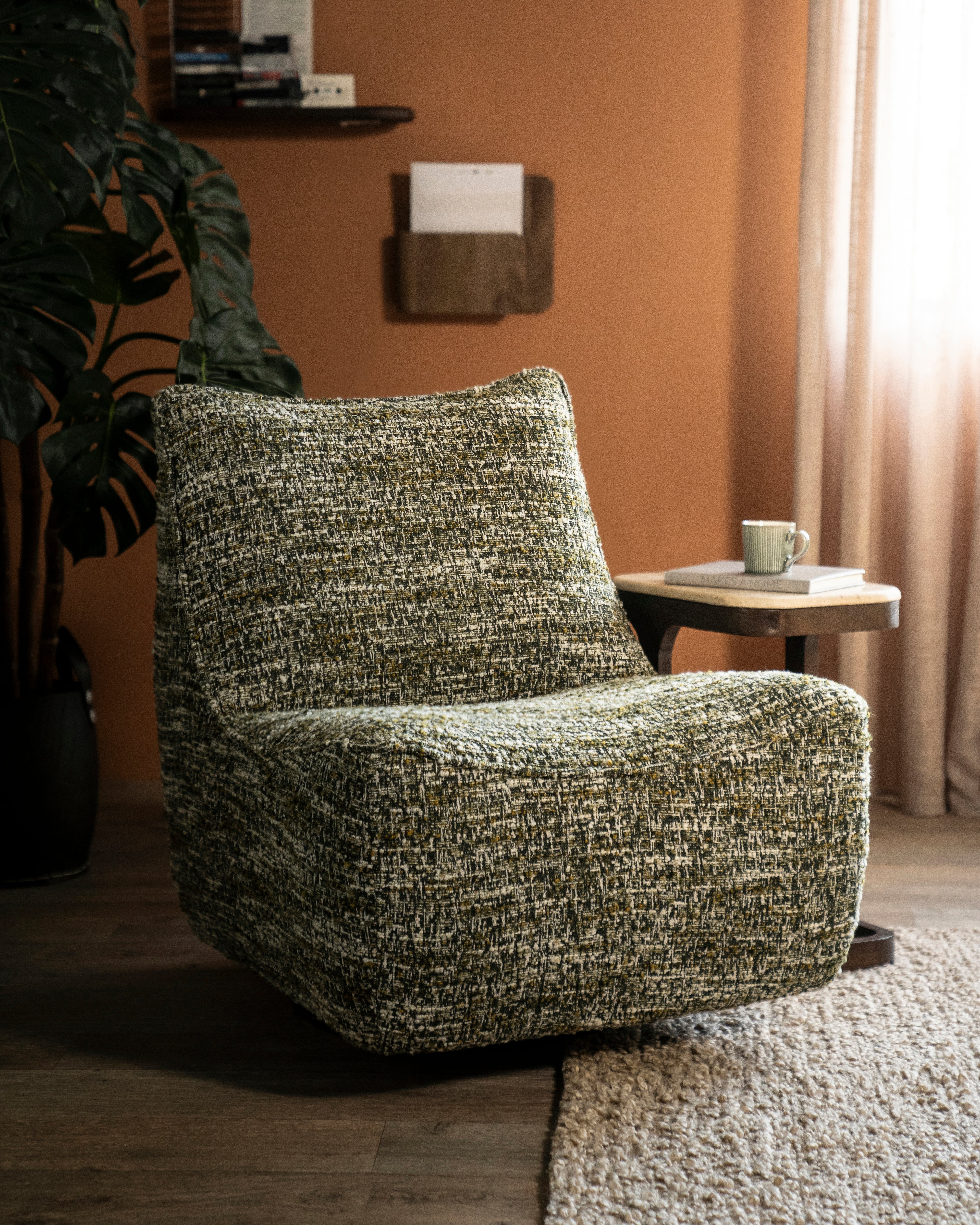 LOYS beige swivel armchair