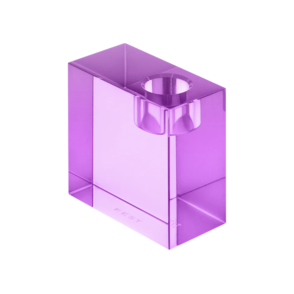 PARKER Purple Candle Holder