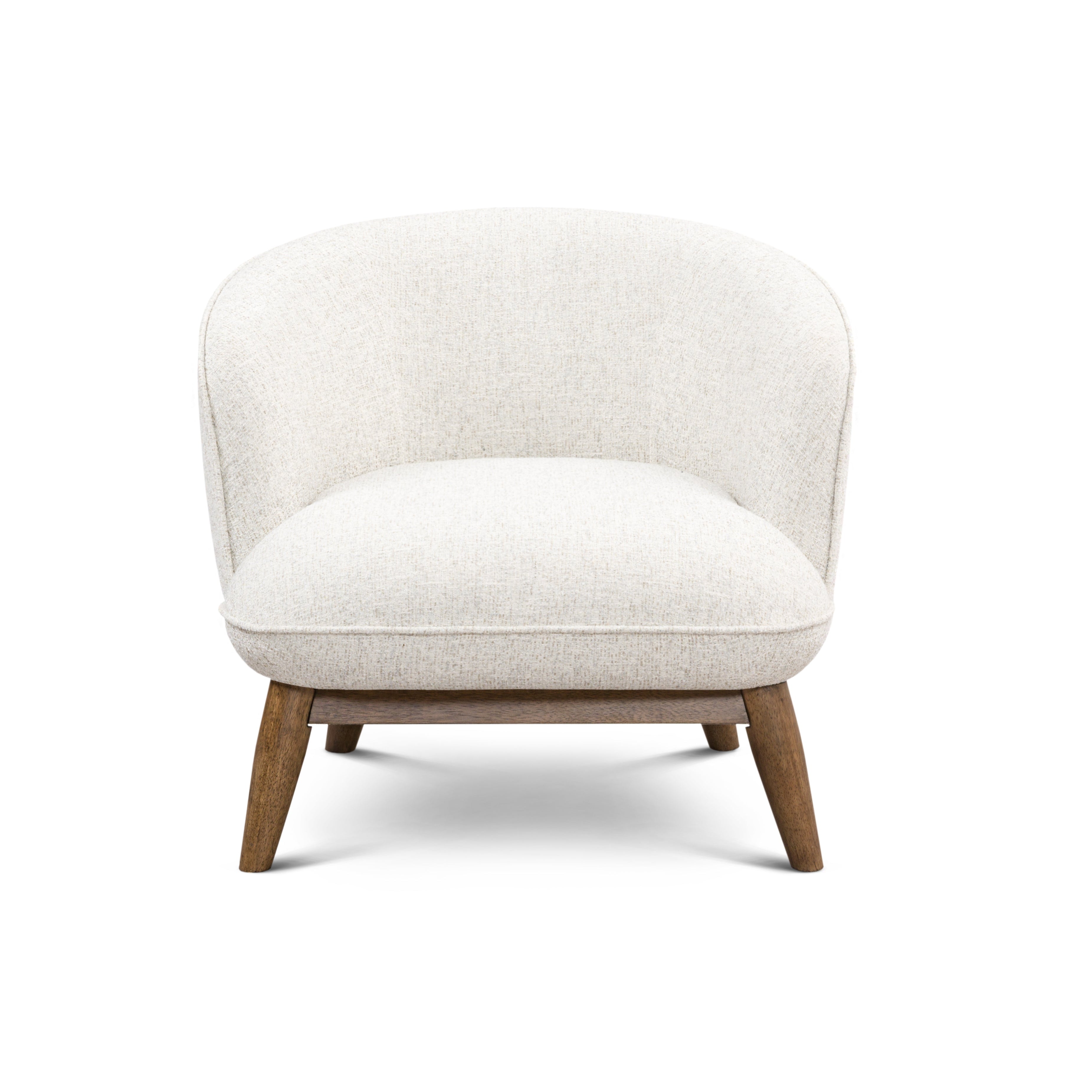 Upholstered armchair Benton wooden base