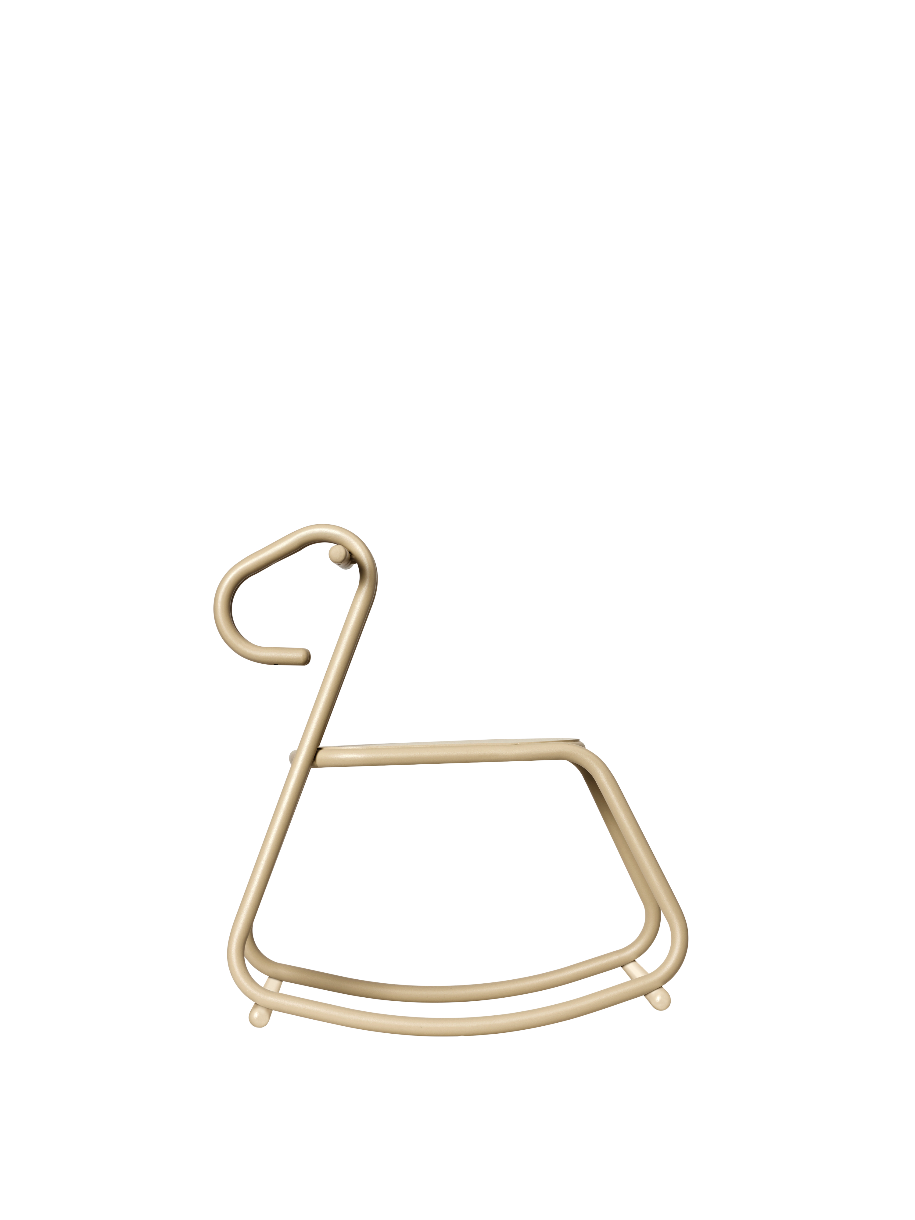 LUSSI beige rocking horse for children