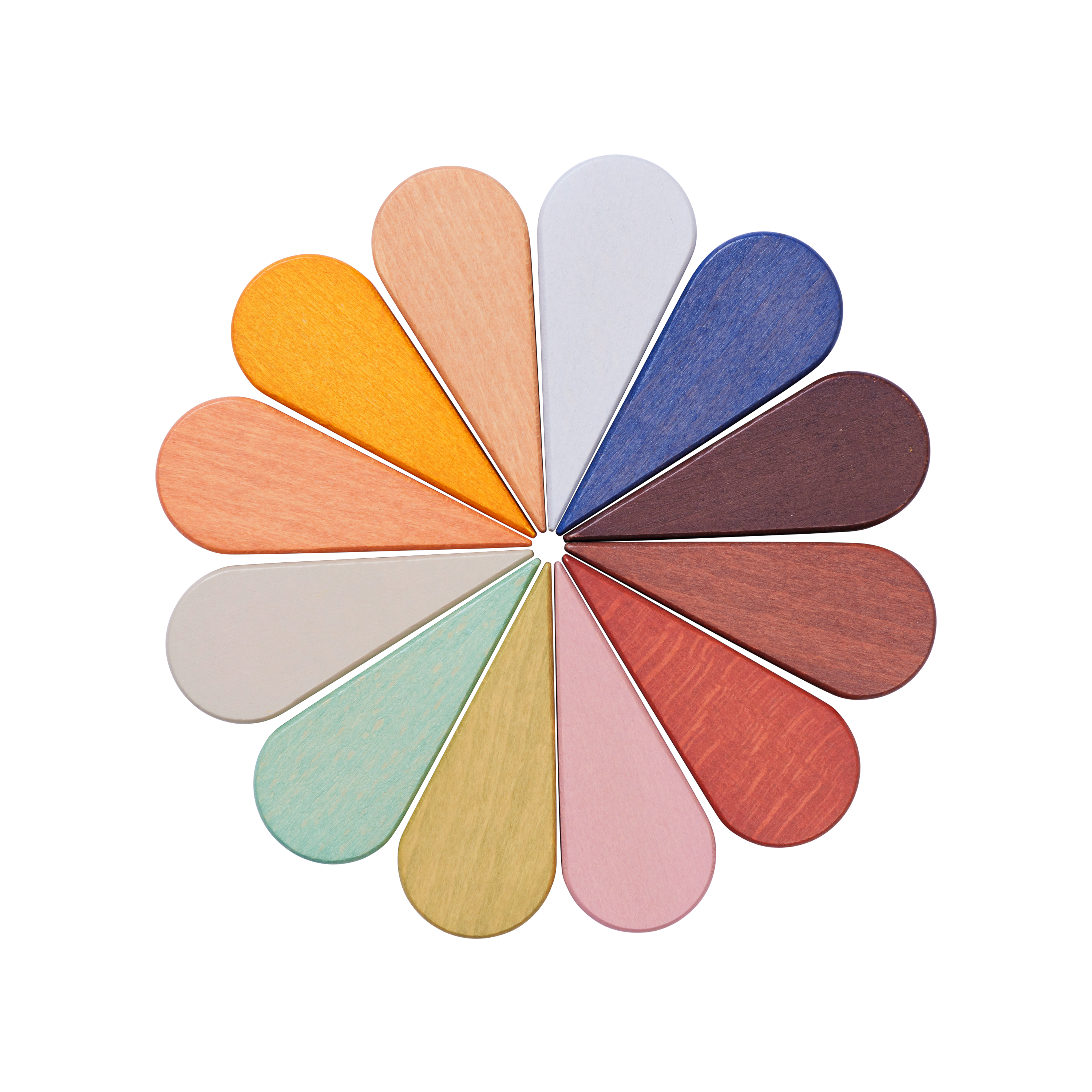 Multicolored PETAL building blocks for children