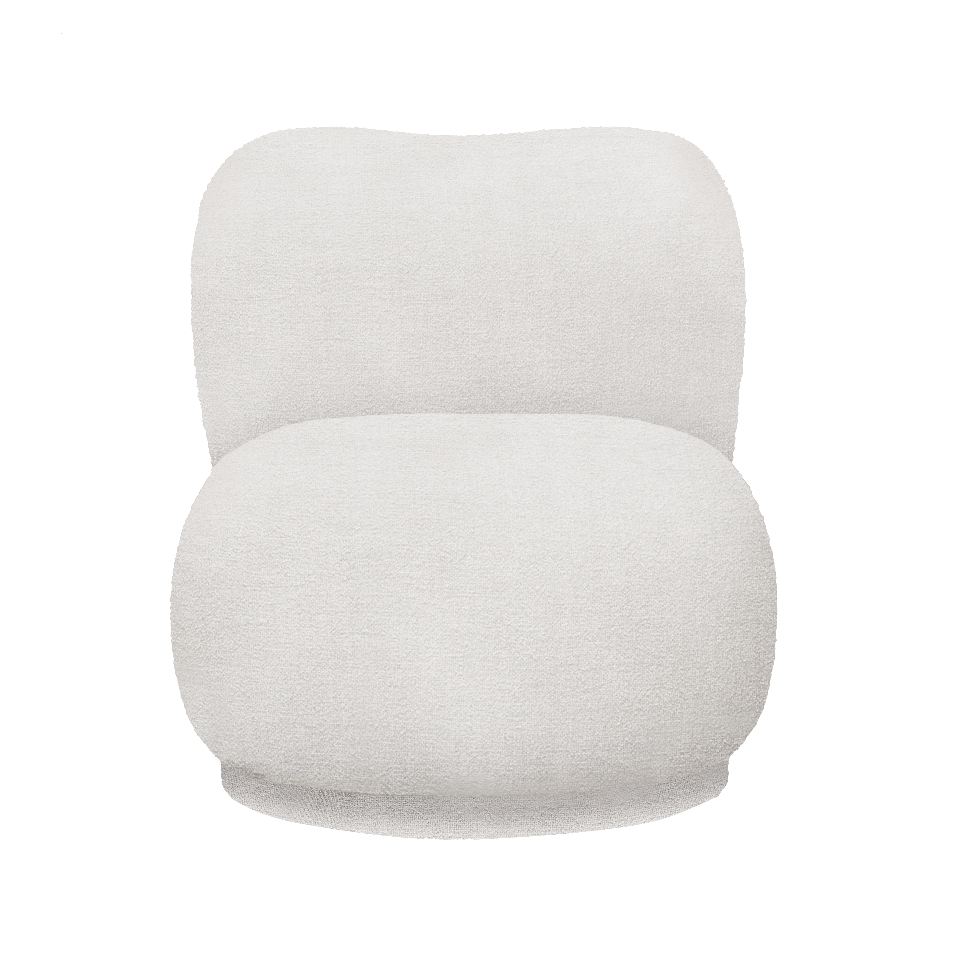 RICO PICCOLO LOUNGE Armchair Bouclé broken white